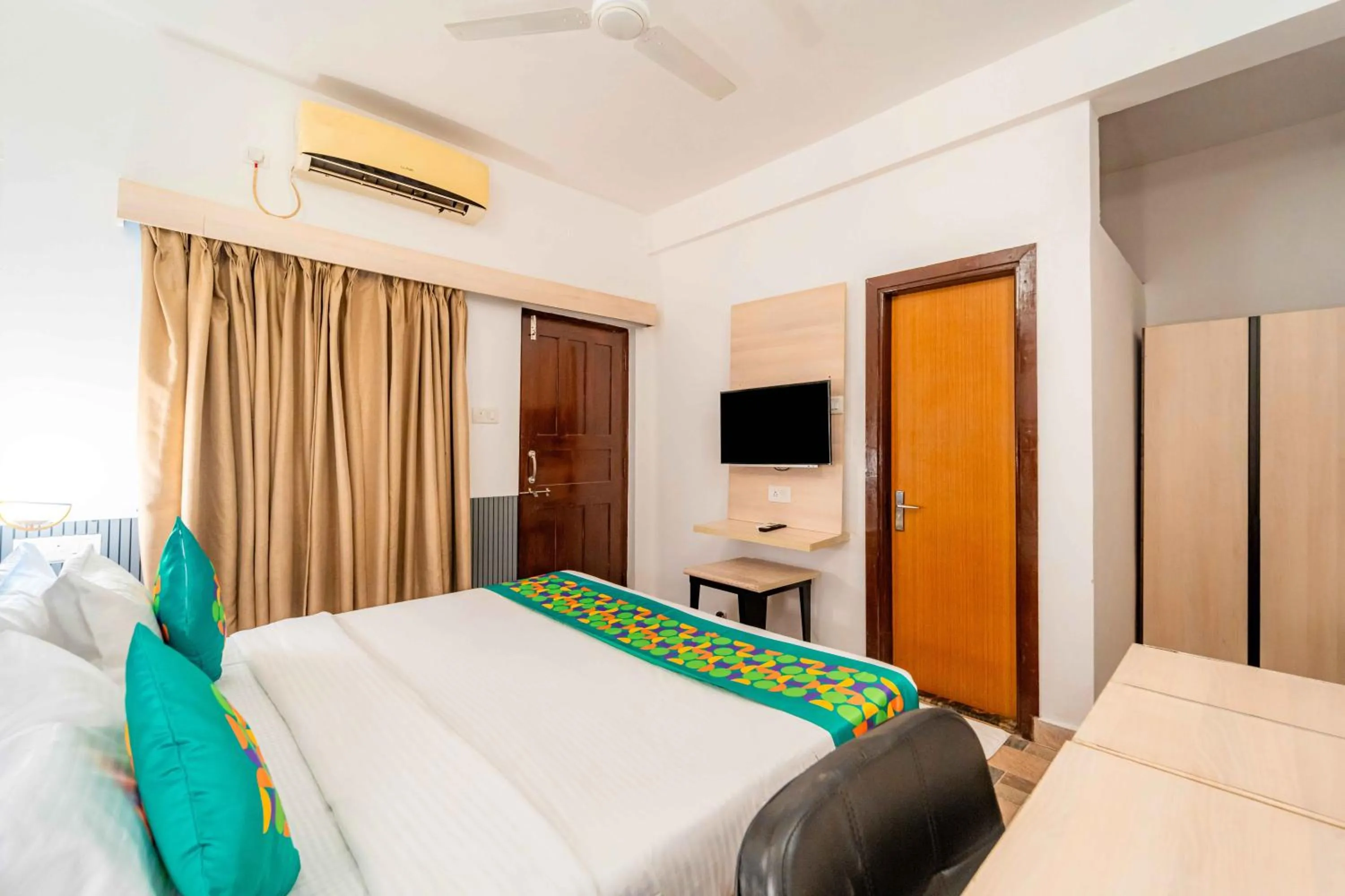 Bedroom, Bed in Treebo Clarissa Resort with Swimming Pool