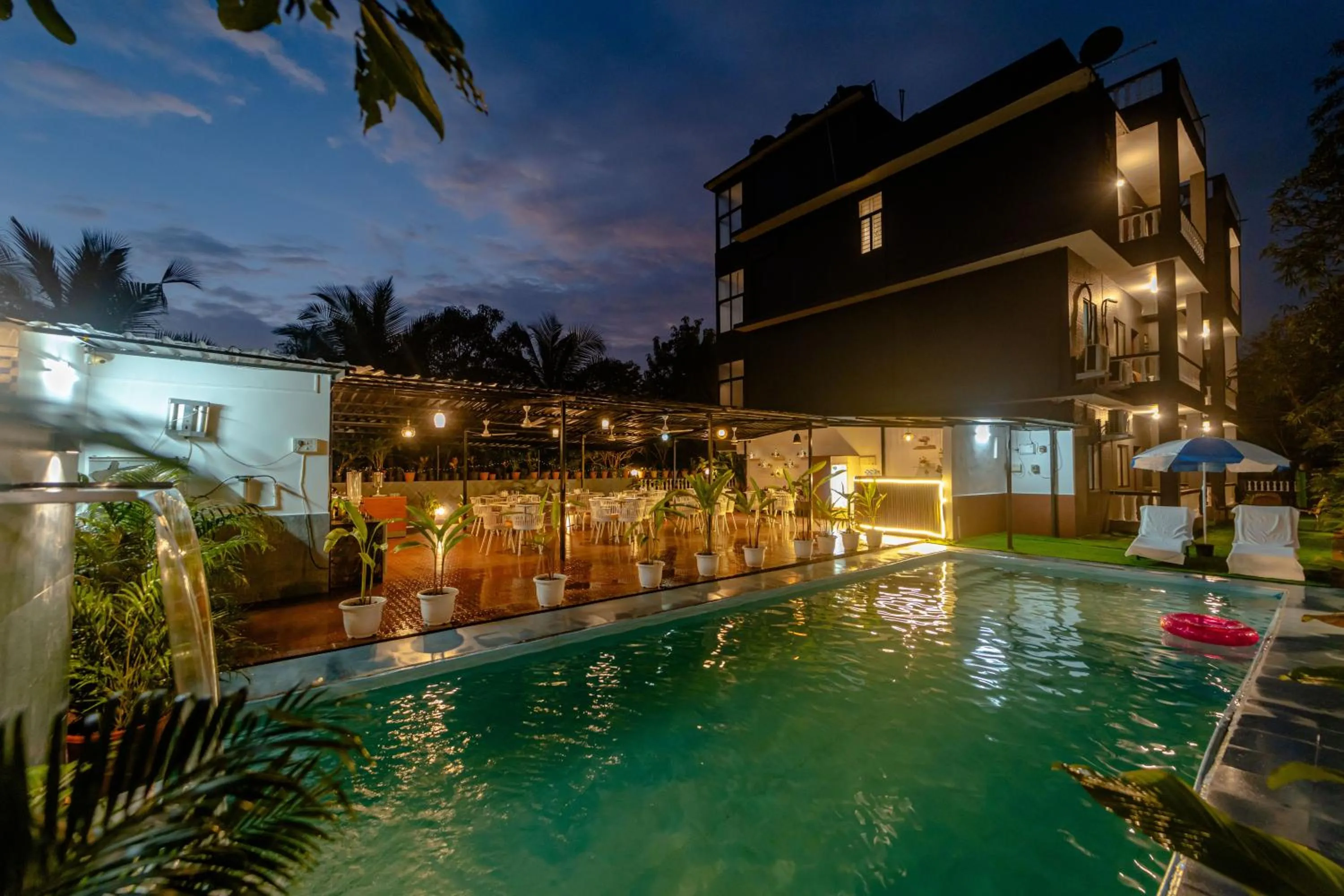 Swimming pool in Treebo Clarissa Resort with Swimming Pool