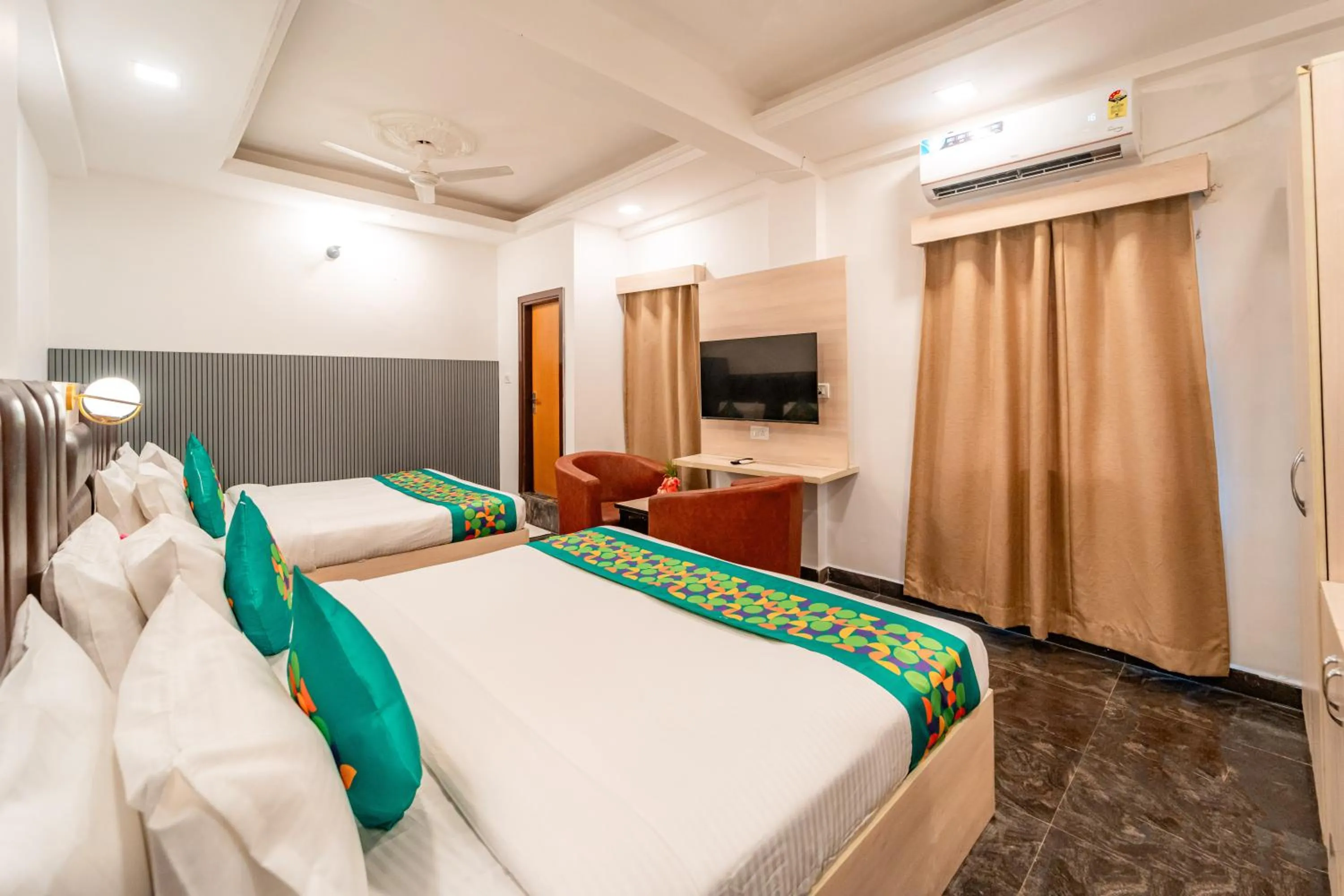 Bedroom, Bed in Treebo Clarissa Resort with Swimming Pool