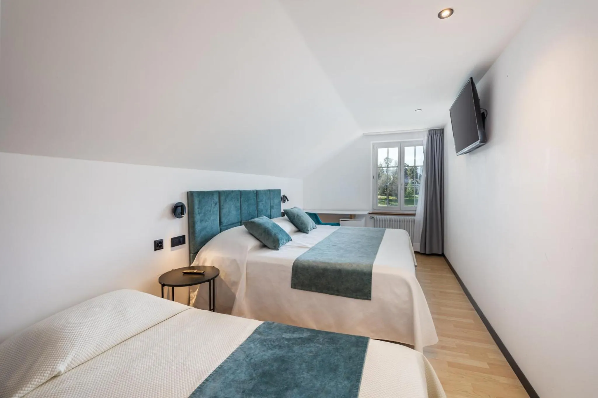 Bed in Hotel Rheingerbe