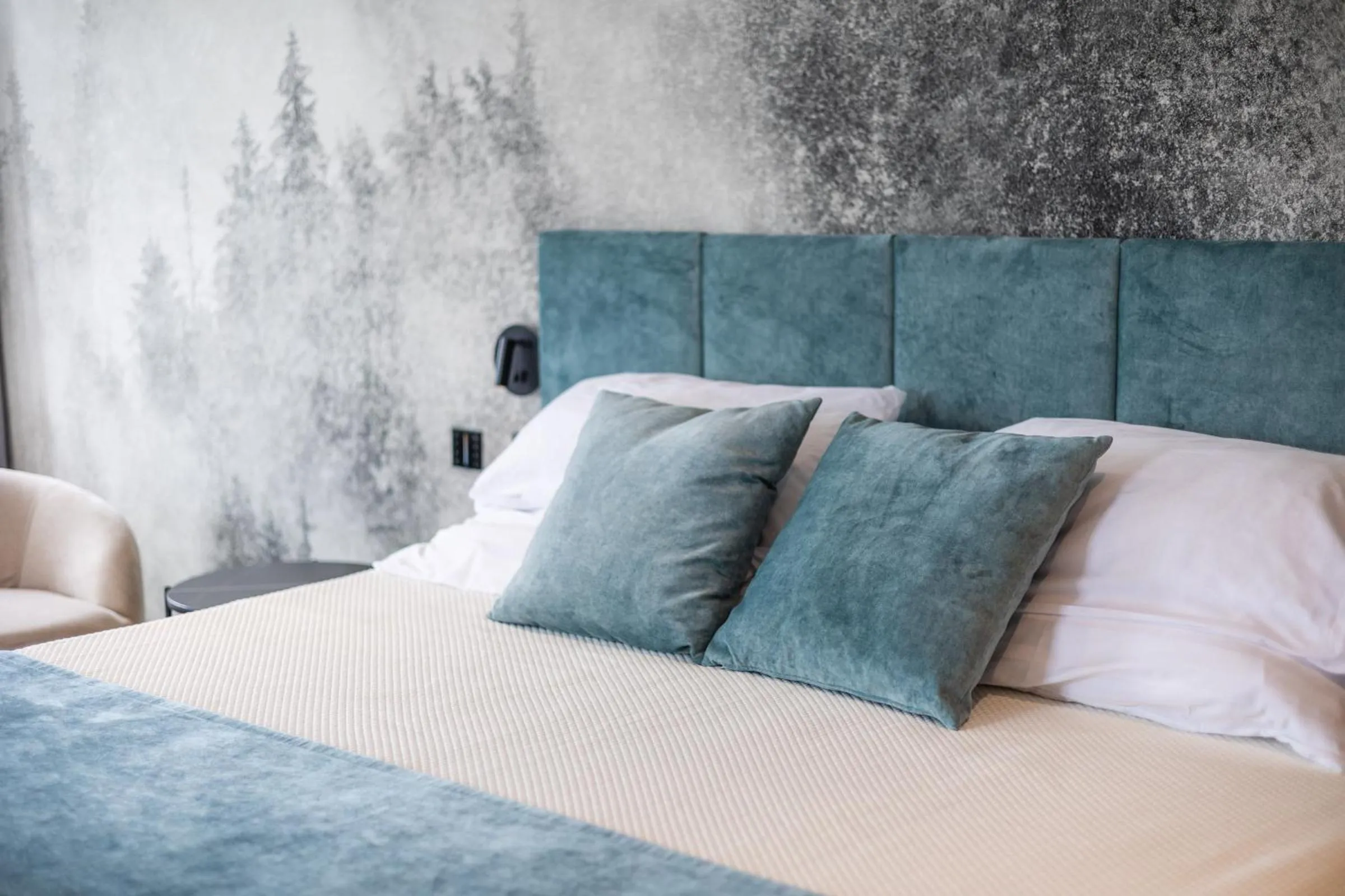 Bed in Hotel Rheingerbe