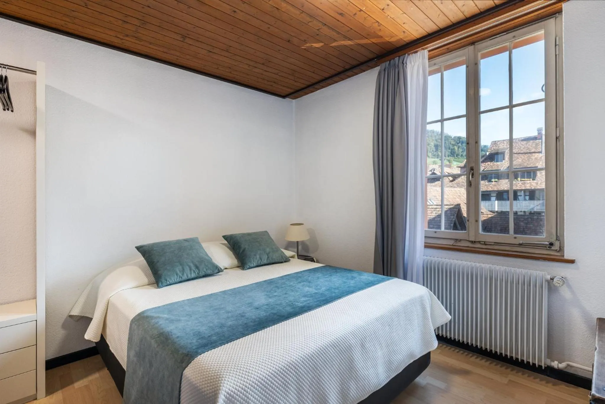 Bed in Hotel Rheingerbe