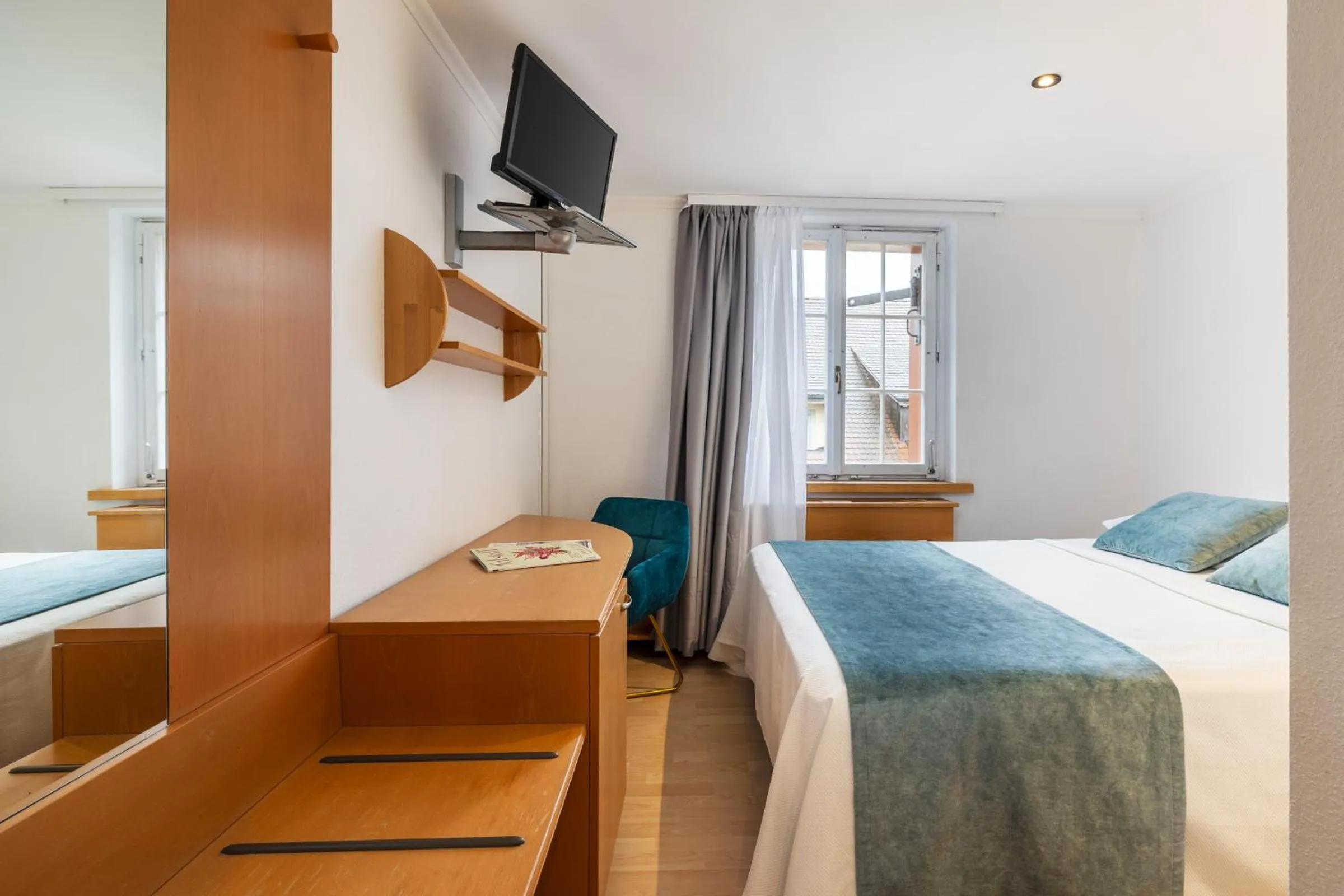 Bed in Hotel Rheingerbe