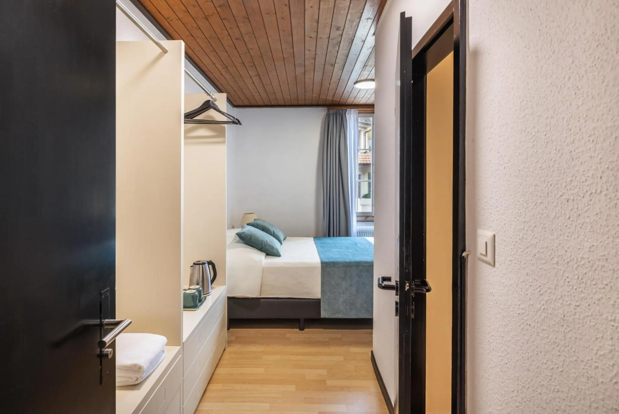 Bed in Hotel Rheingerbe