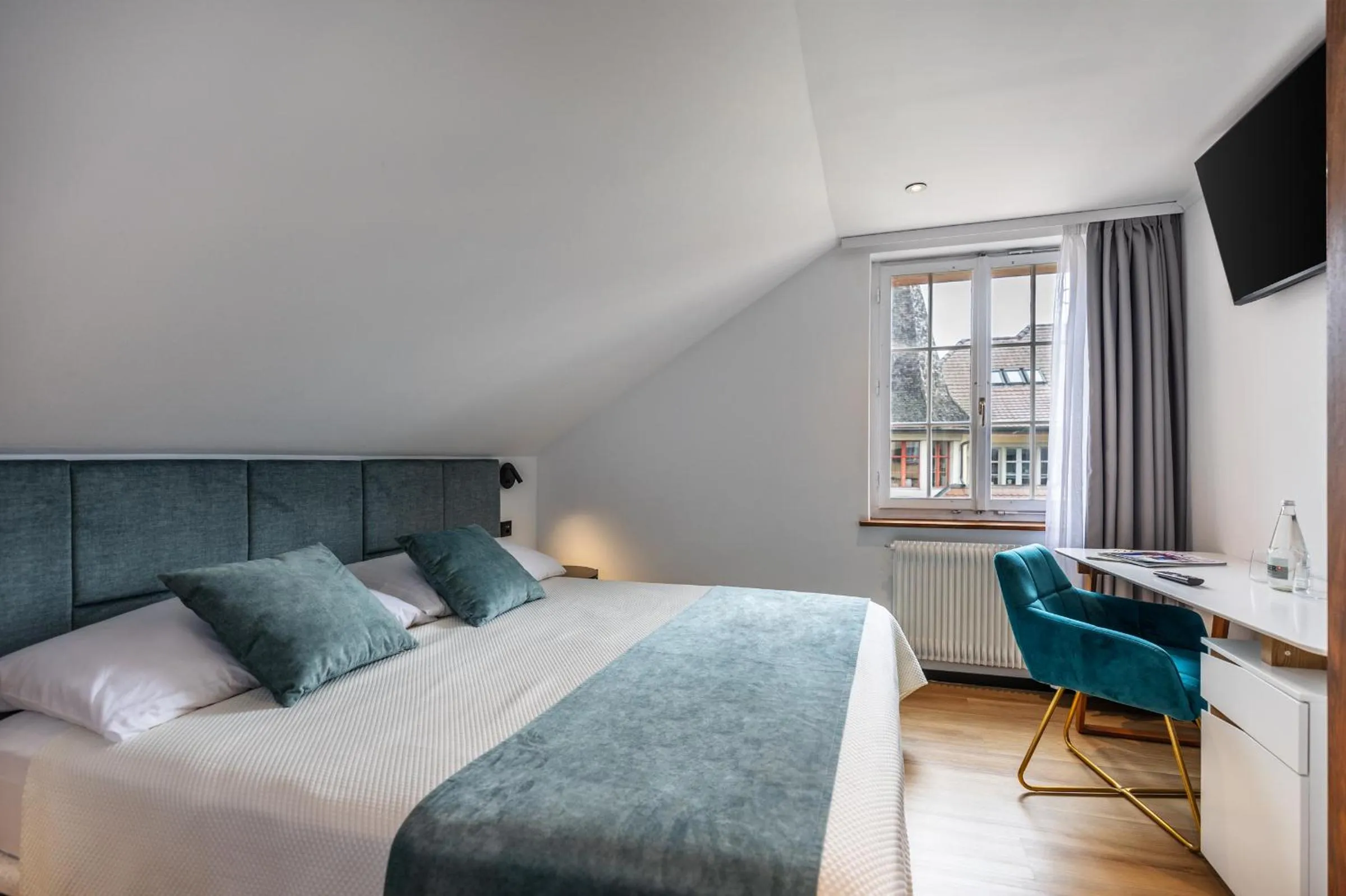 Bed in Hotel Rheingerbe