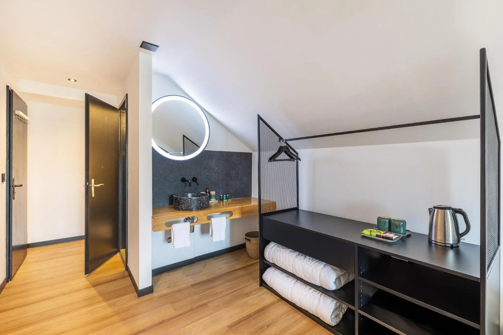 Bed in Hotel Rheingerbe