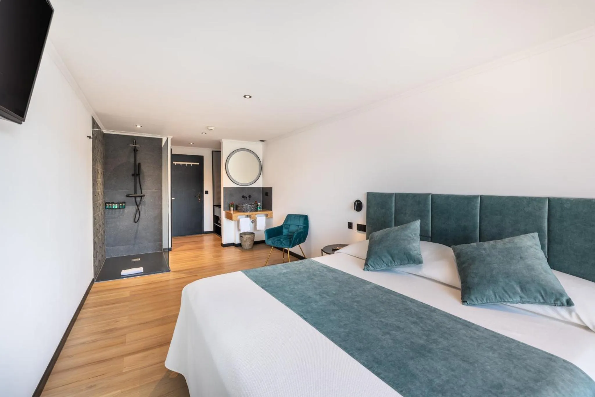 Bed in Hotel Rheingerbe