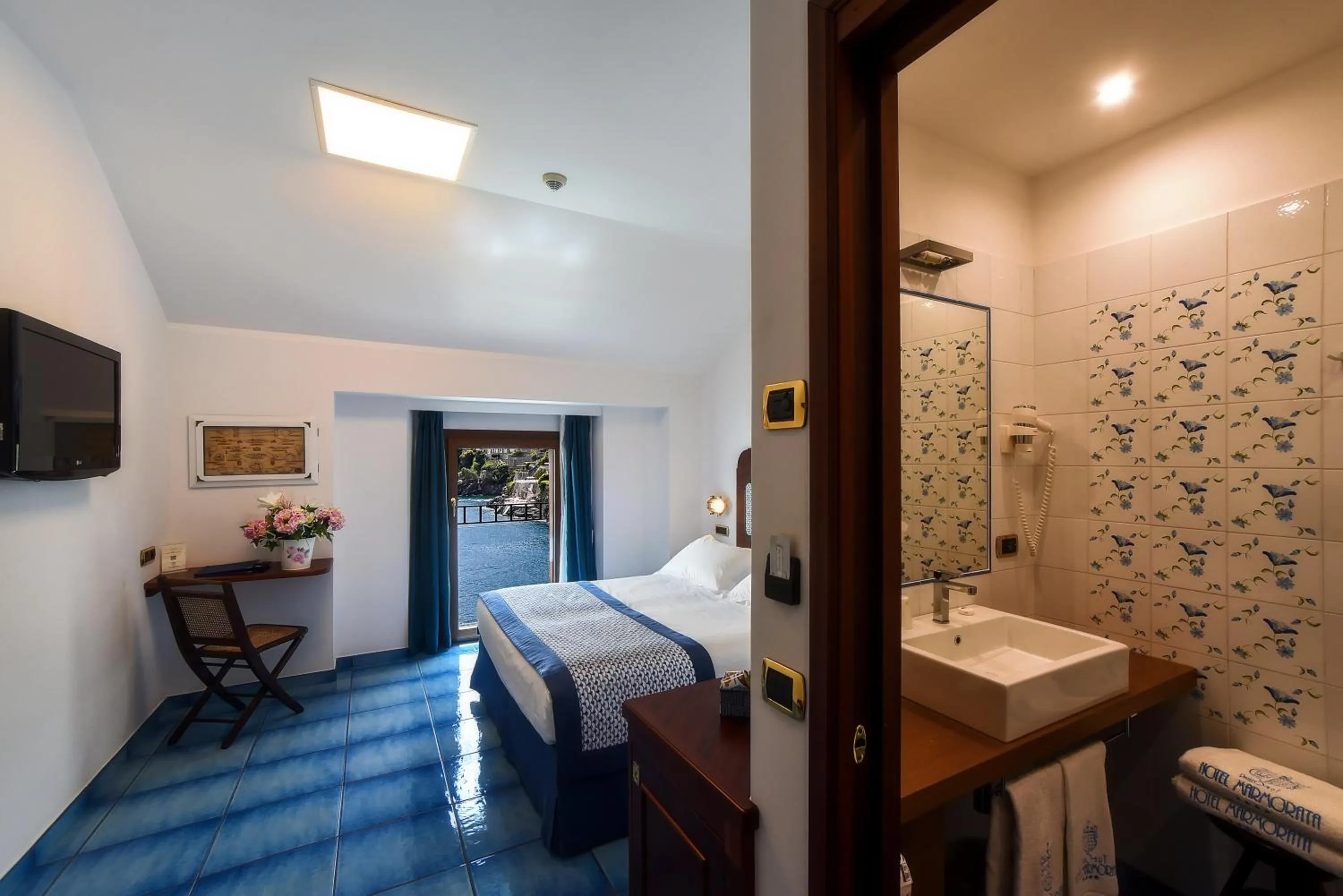 Bedroom, Bed in Ravello Art Hotel Marmorata