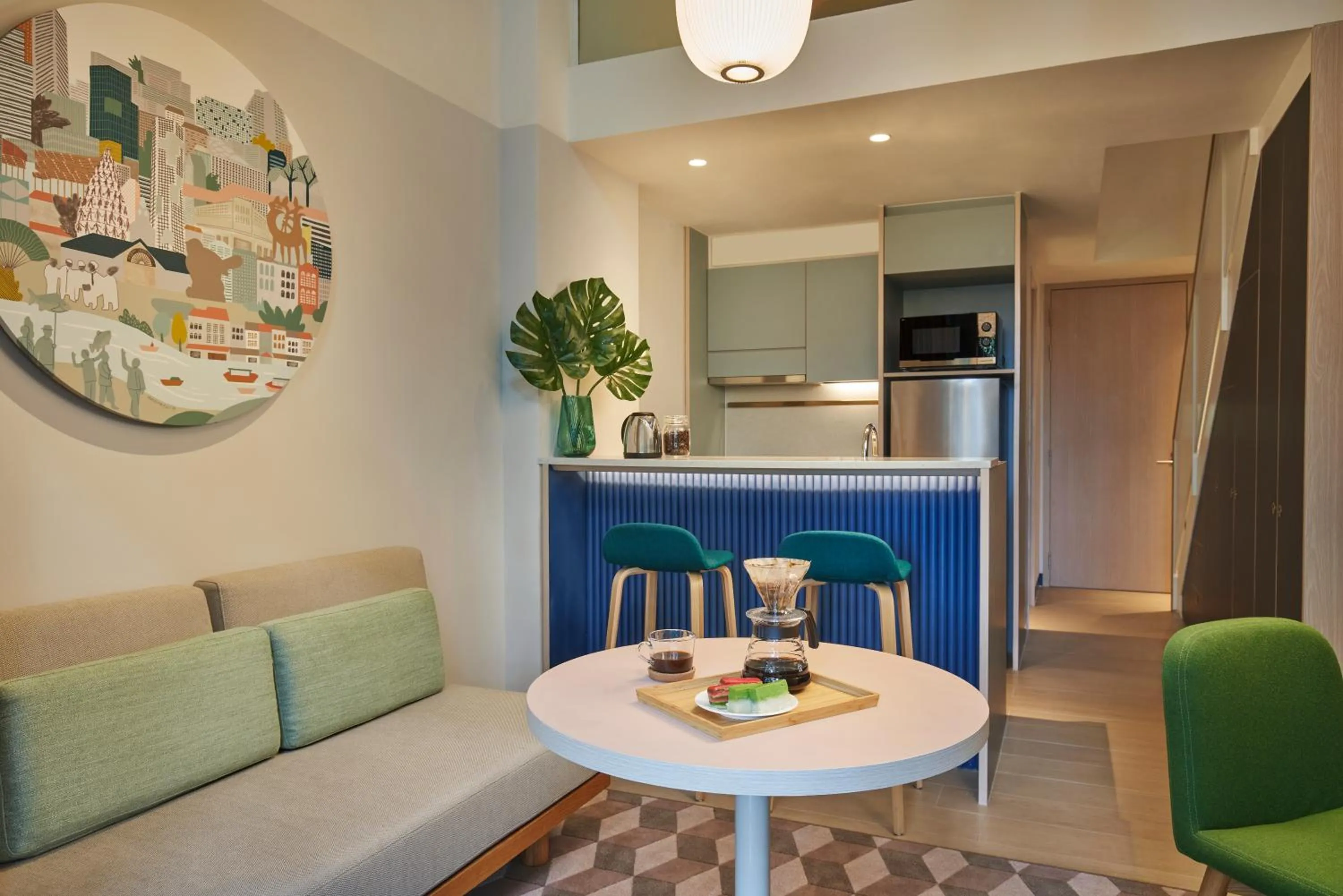 Living room in Citadines Raffles Place Singapore