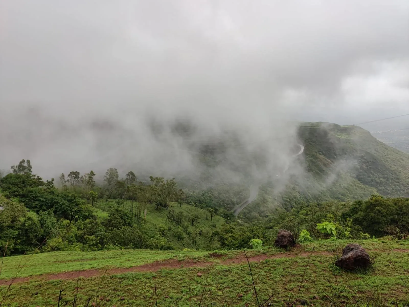Mountain view in Hilltop Resort and Glamping Wai, Near Panchgani