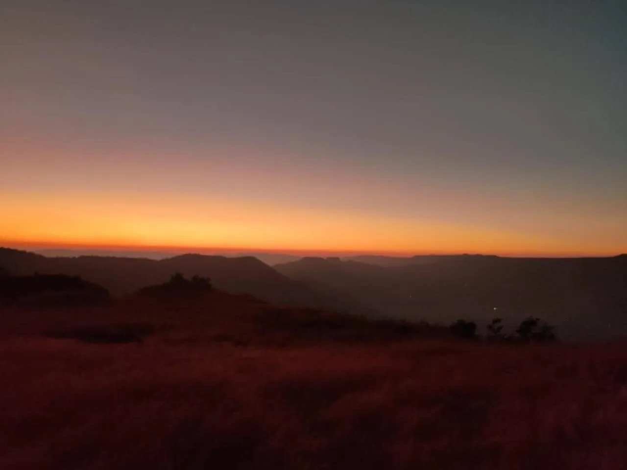Sunset in Hilltop Resort and Glamping Wai, Near Panchgani