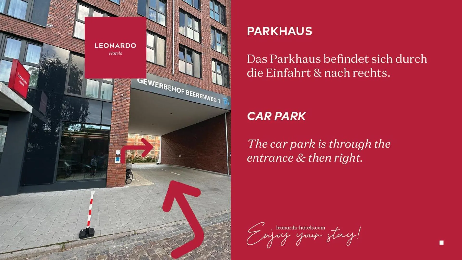 Parking in Leonardo Hotel Hamburg Altona