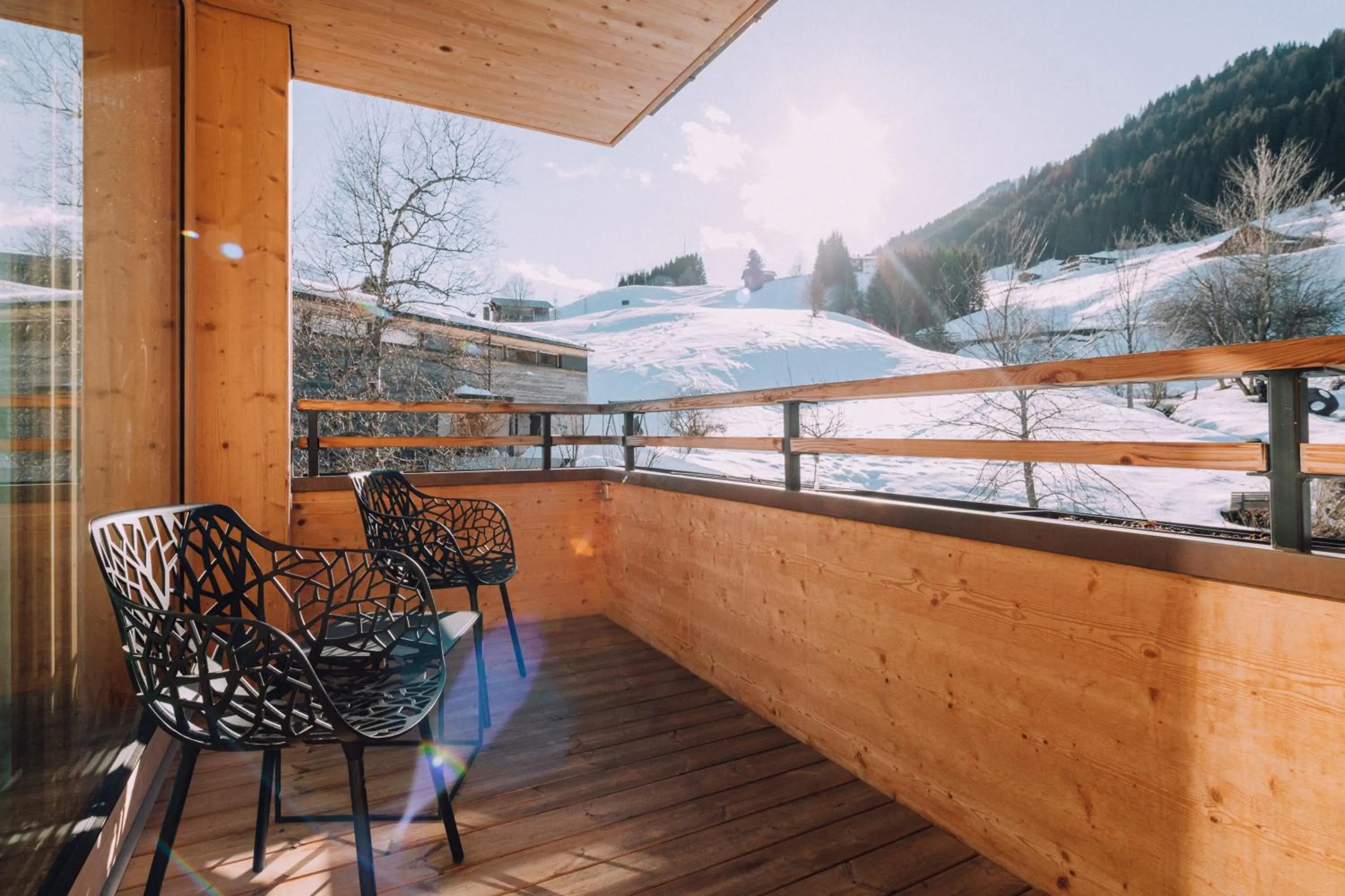 Suite with Mountain View in Naturhotel Chesa Valisa