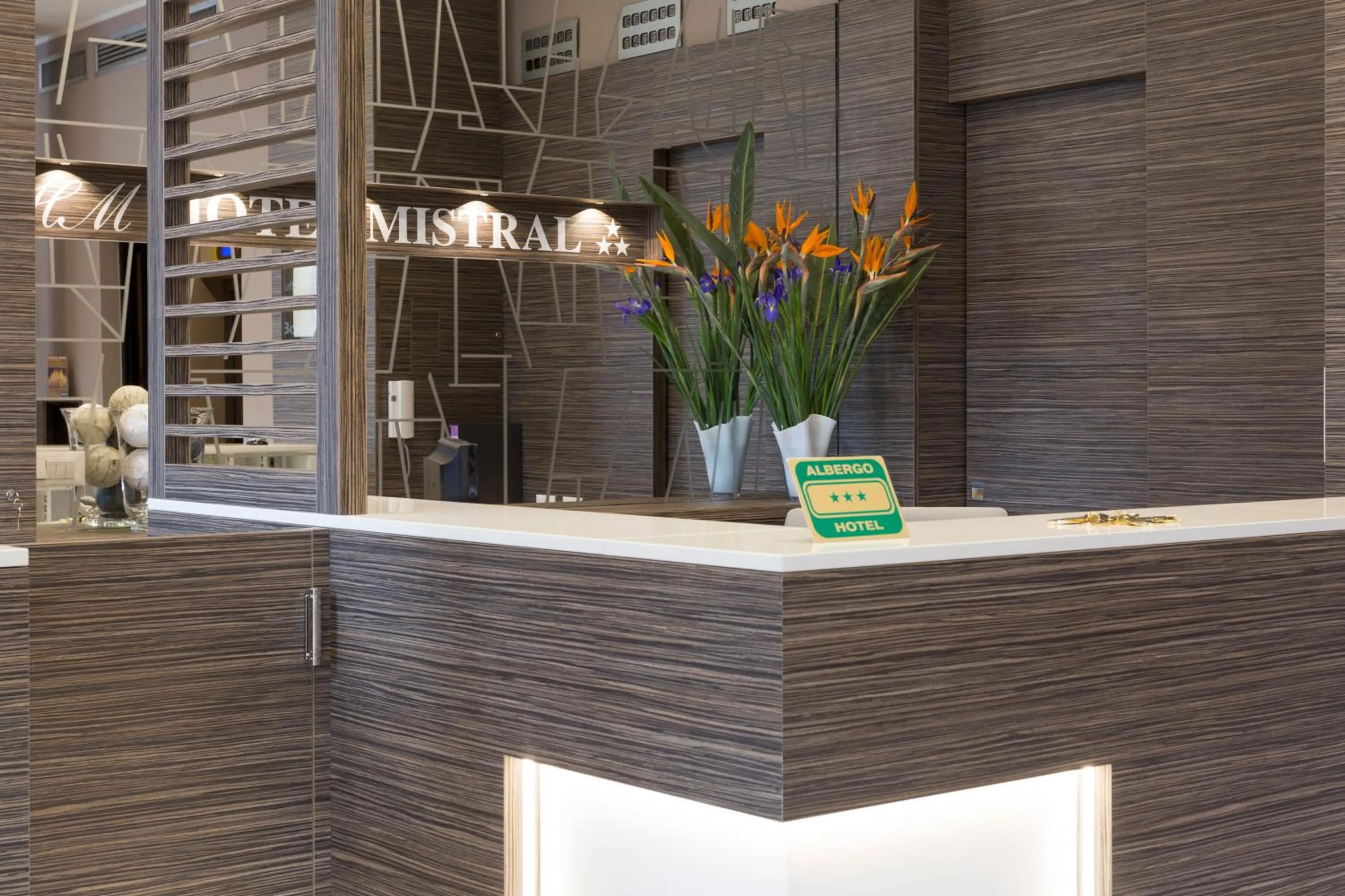 Lobby or reception in Hotel Mistral