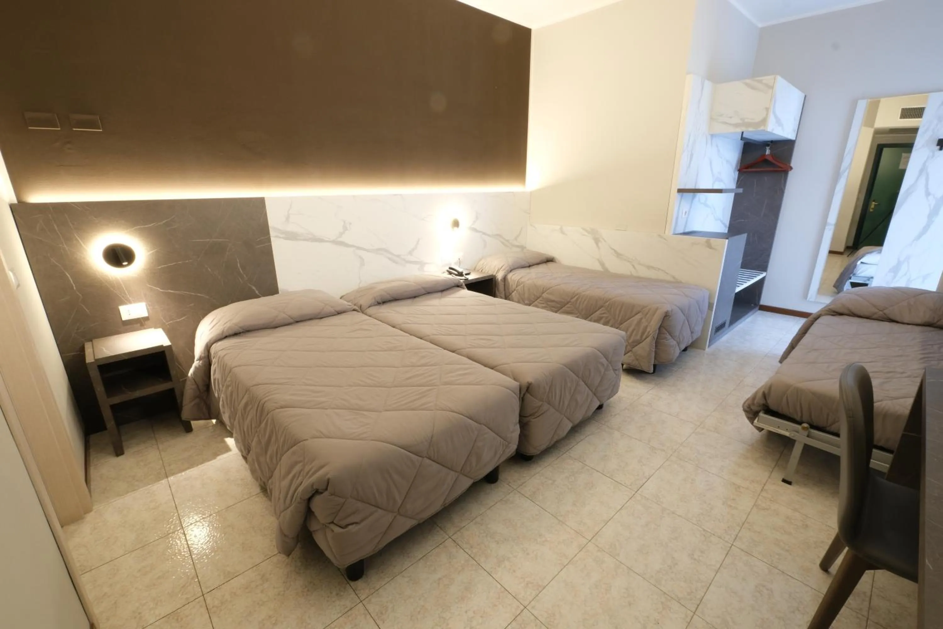 Bed in Hotel Mistral