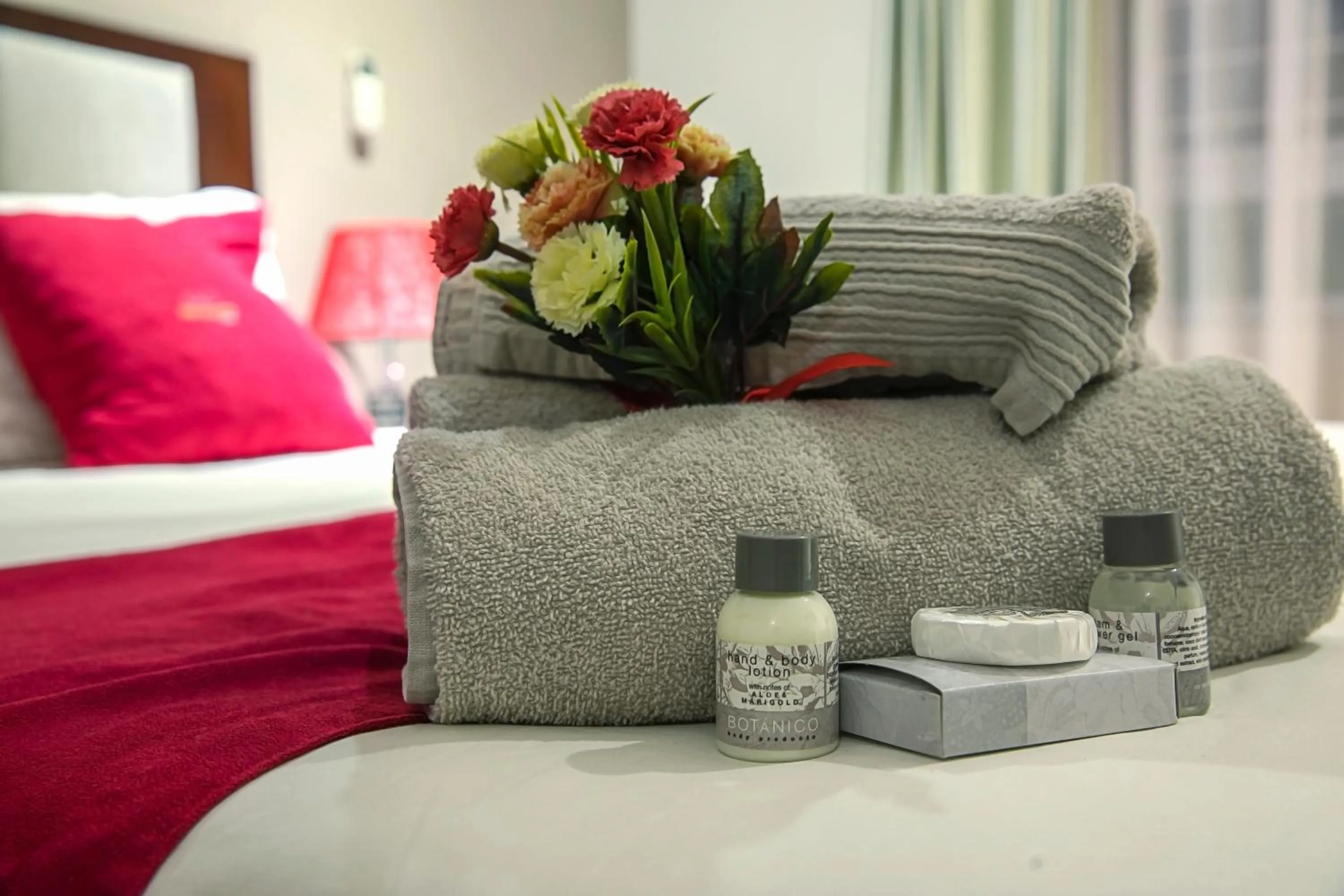 Bed in The Pillows Suite