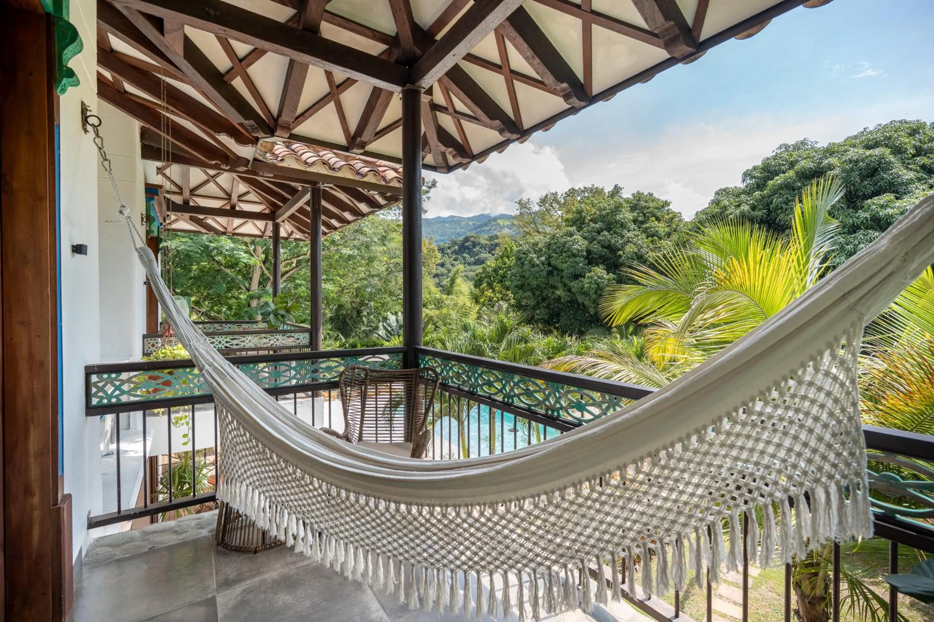 Balcony/Terrace in Casa Jacaranda Hotel Boutique -Cauca Viejo- Mayores de 14 años