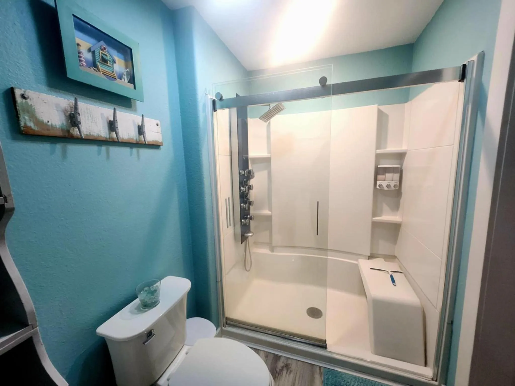Bathroom in Coastal Cottage Bay House