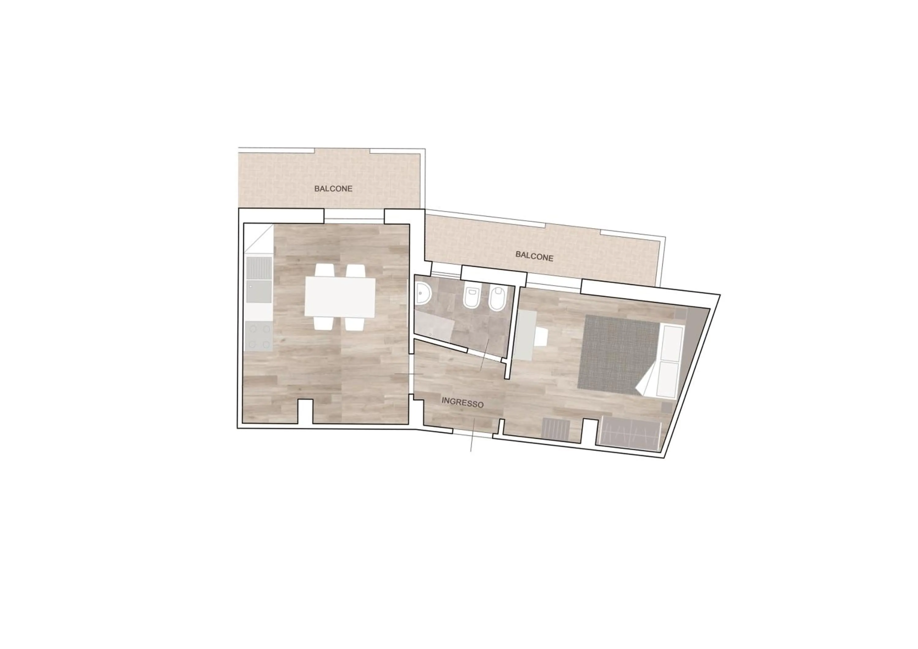 Floor plan in Hotel Schiller