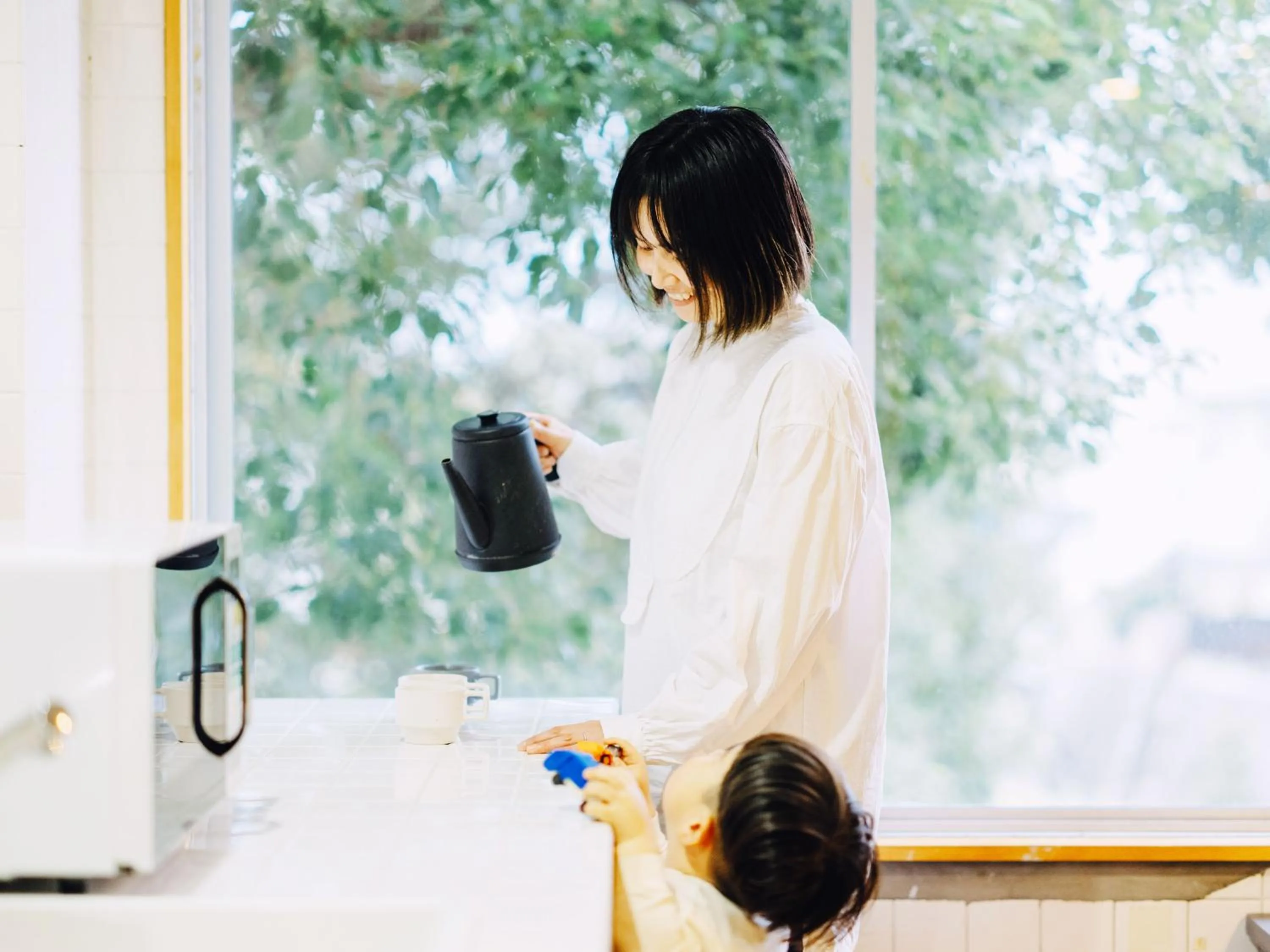 Communal kitchen in HIKE