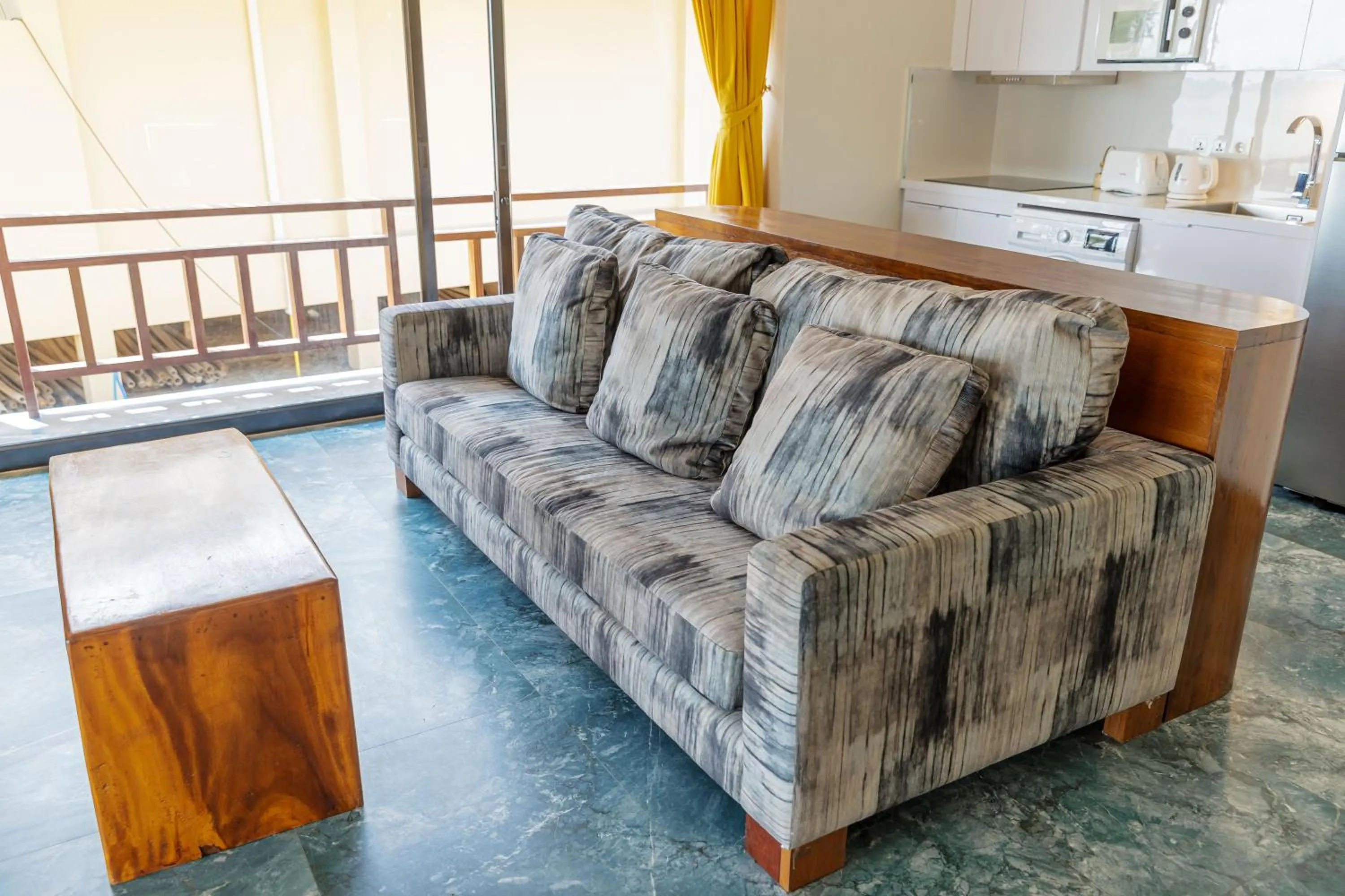 Seating area in Absolute Beachfront Villas