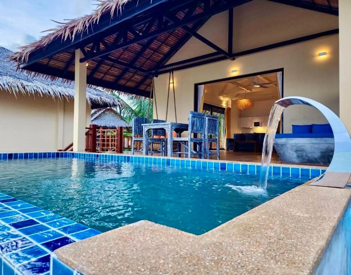 Swimming pool in Absolute Beachfront Villas