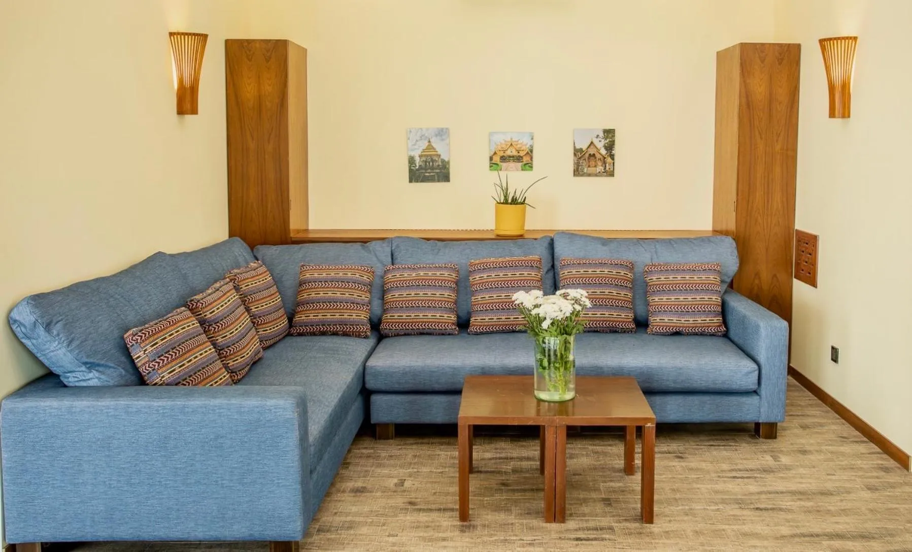 Seating area in Absolute Beachfront Villas