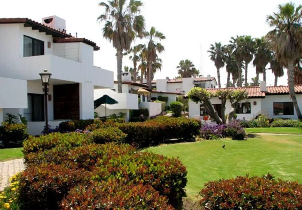 Garden in Great Beach Swiming Pools Tennis Courts Condo in La Paloma Rosarito Beach