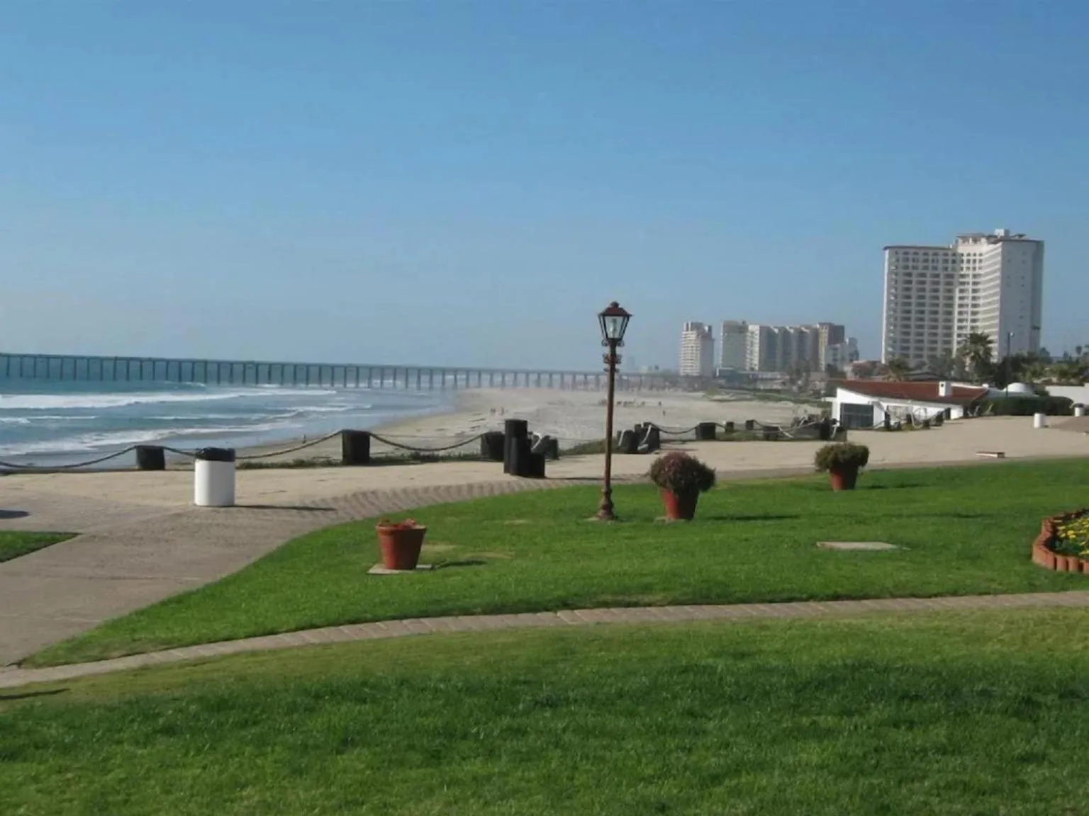 Garden in Great Beach Swiming Pools Tennis Courts Condo in La Paloma Rosarito Beach