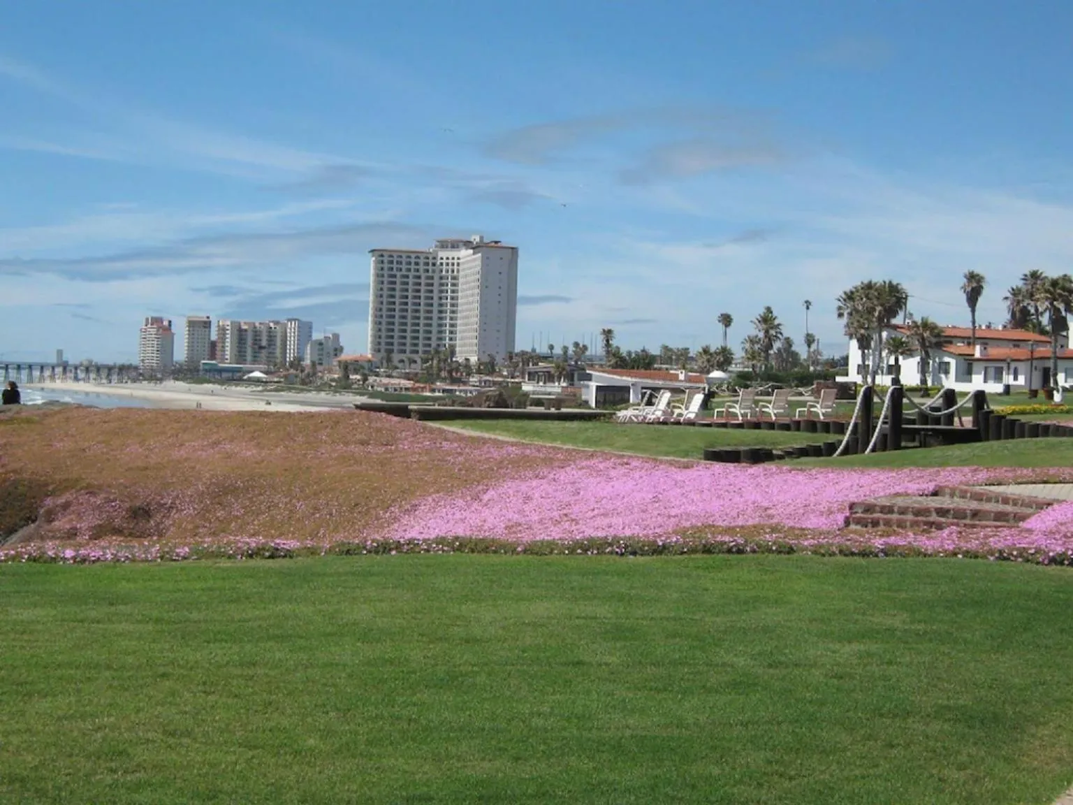Garden in Great Beach Swiming Pools Tennis Courts Condo in La Paloma Rosarito Beach