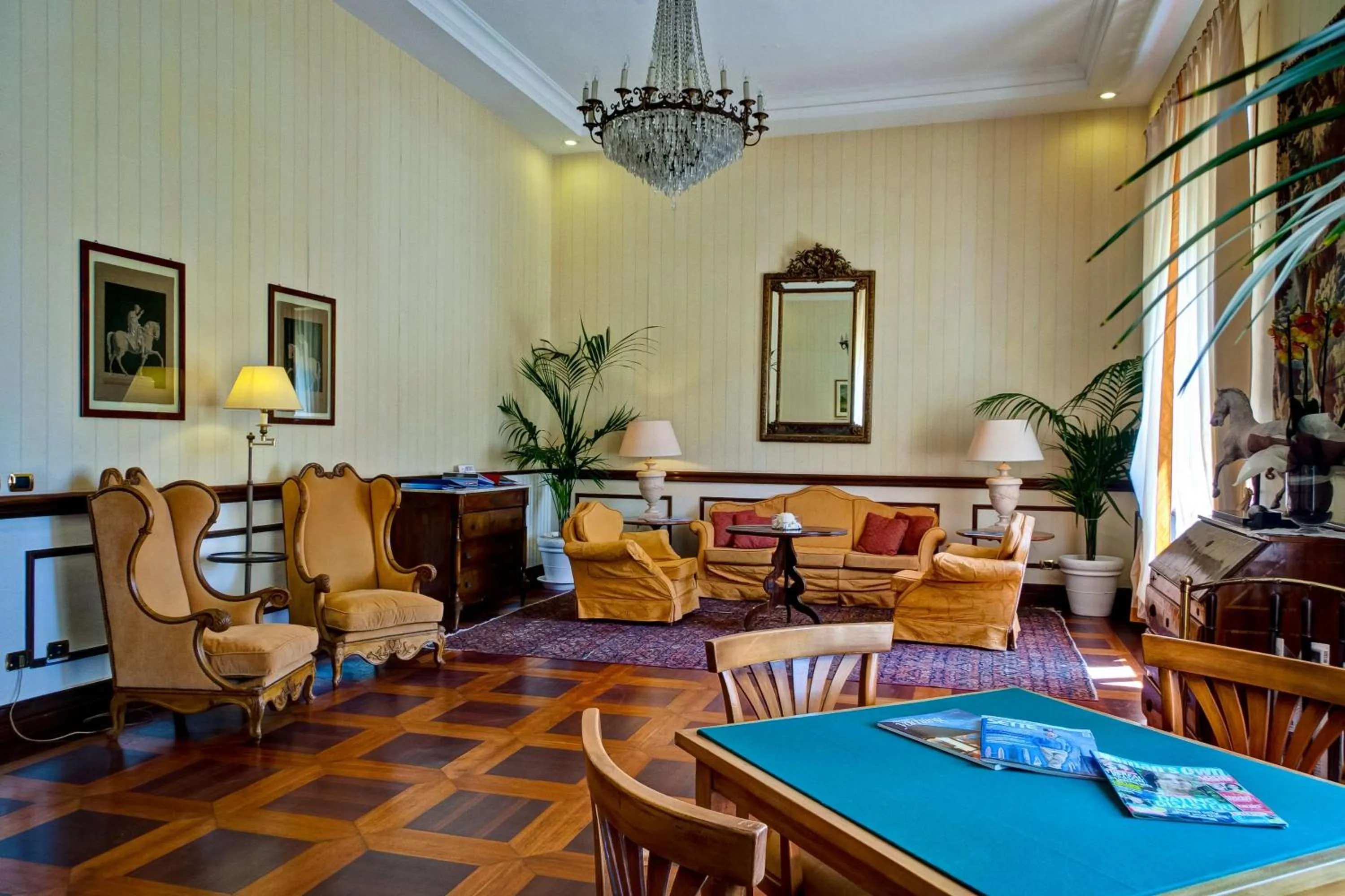 Lobby or reception in Grand Hotel Royal