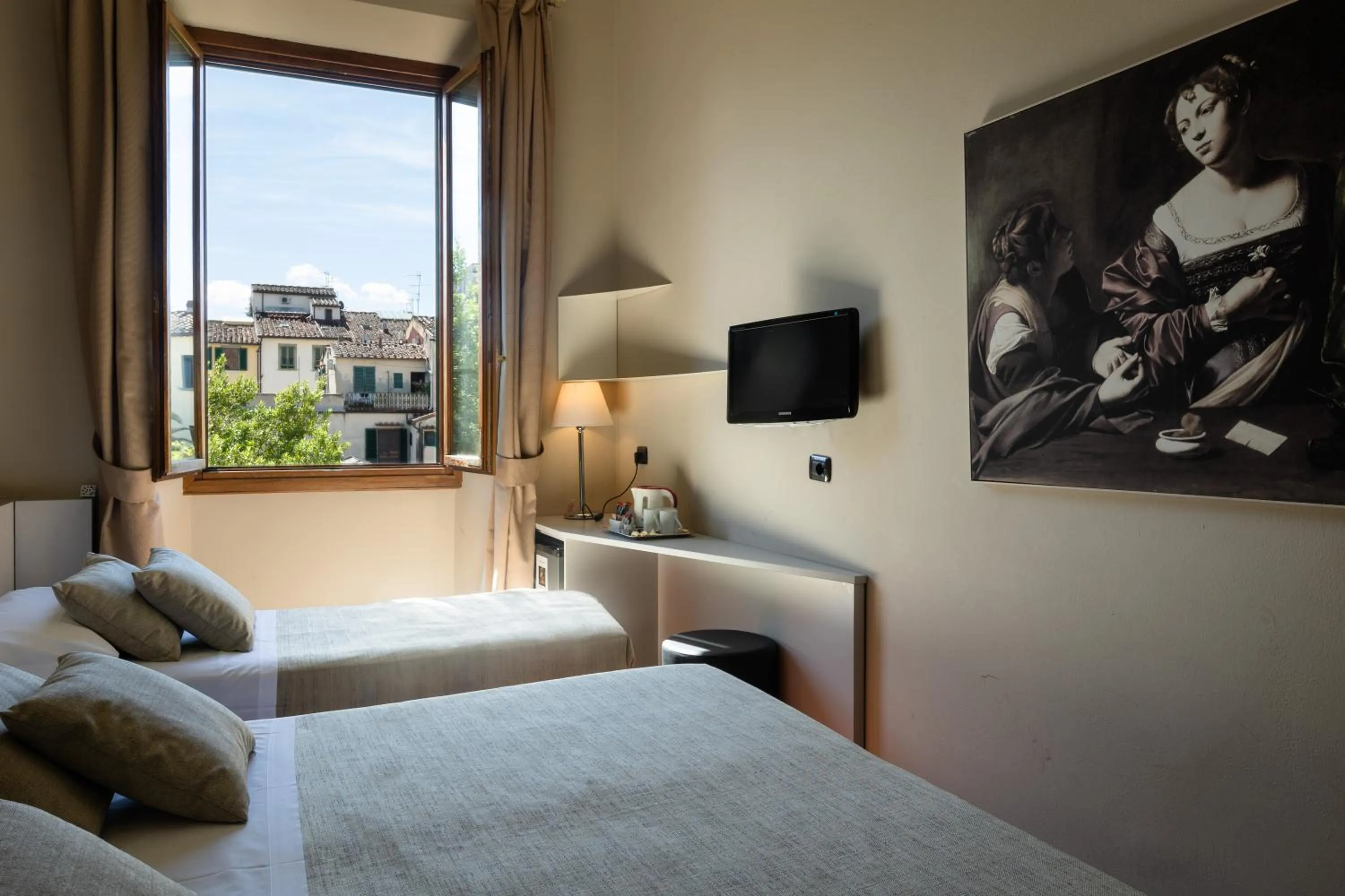 Bedroom, Bed in Hotel Caravaggio