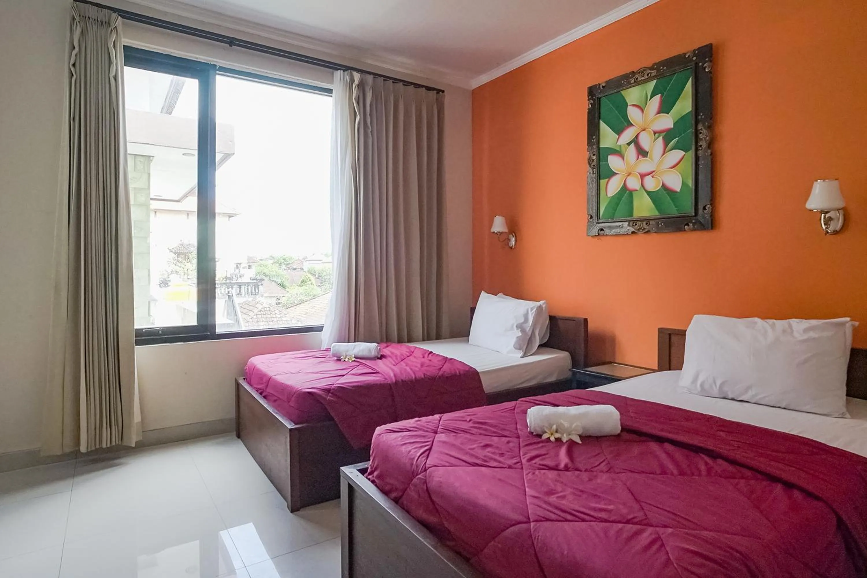 Bed in Taxa Uma Guest House