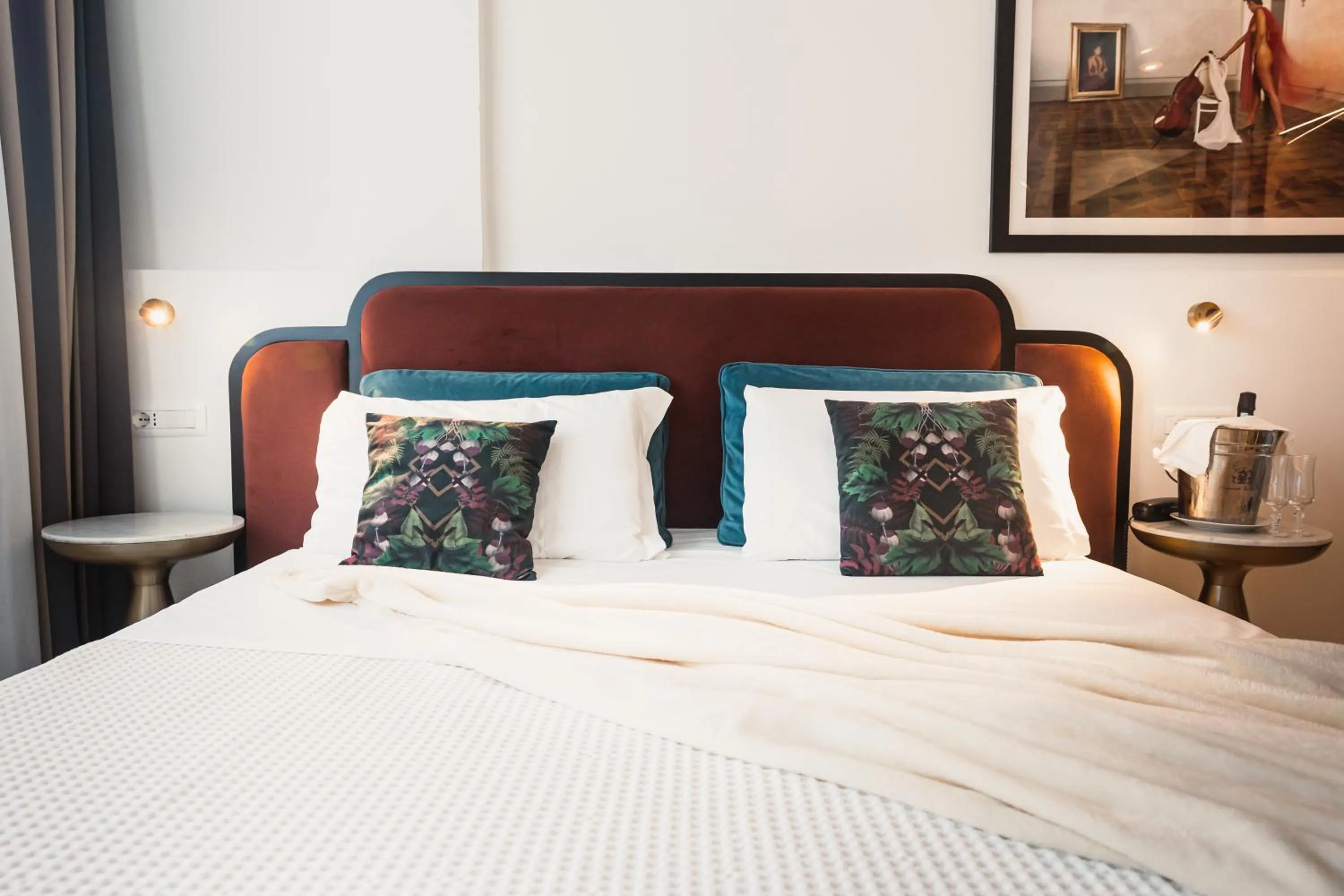 Bed in Art Hotel Milano