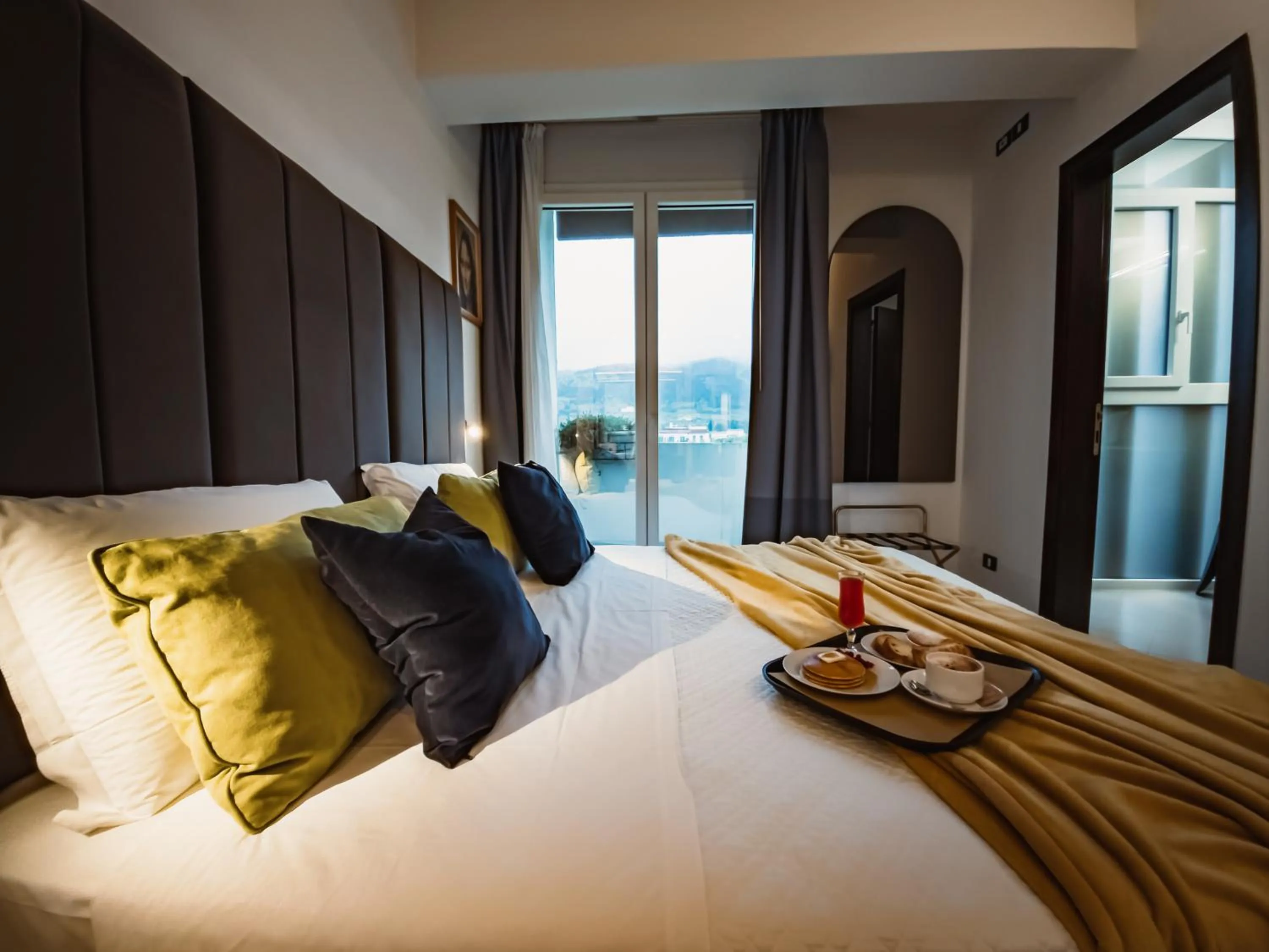 Bed in Art Hotel Milano