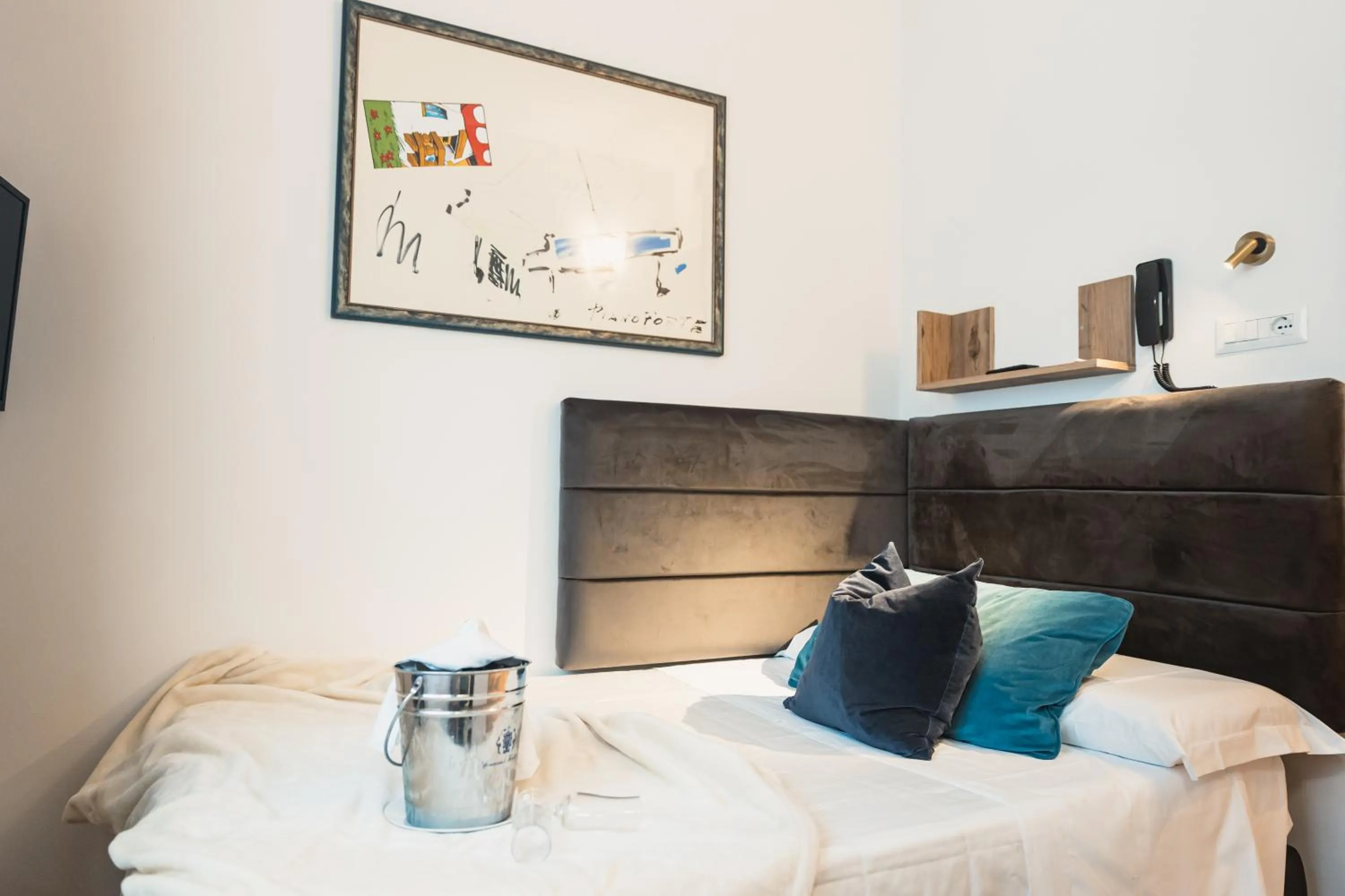 Bed in Art Hotel Milano