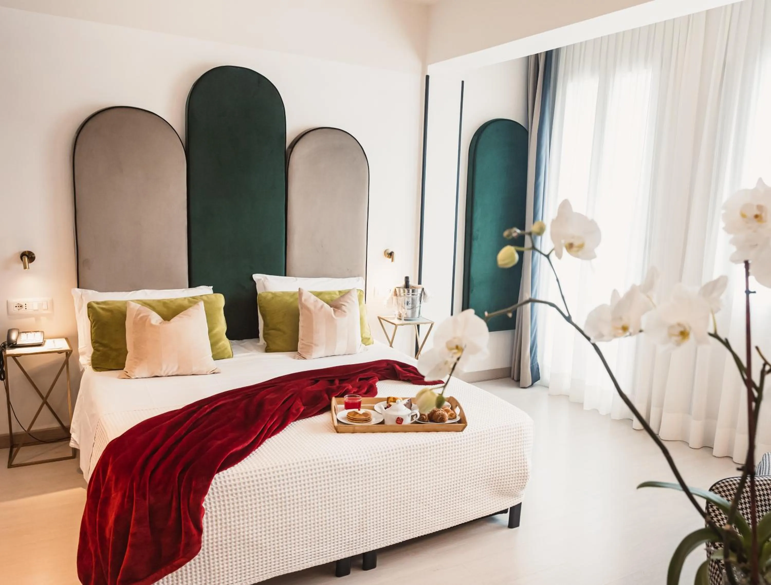 Bedroom, Bed in Art Hotel Milano