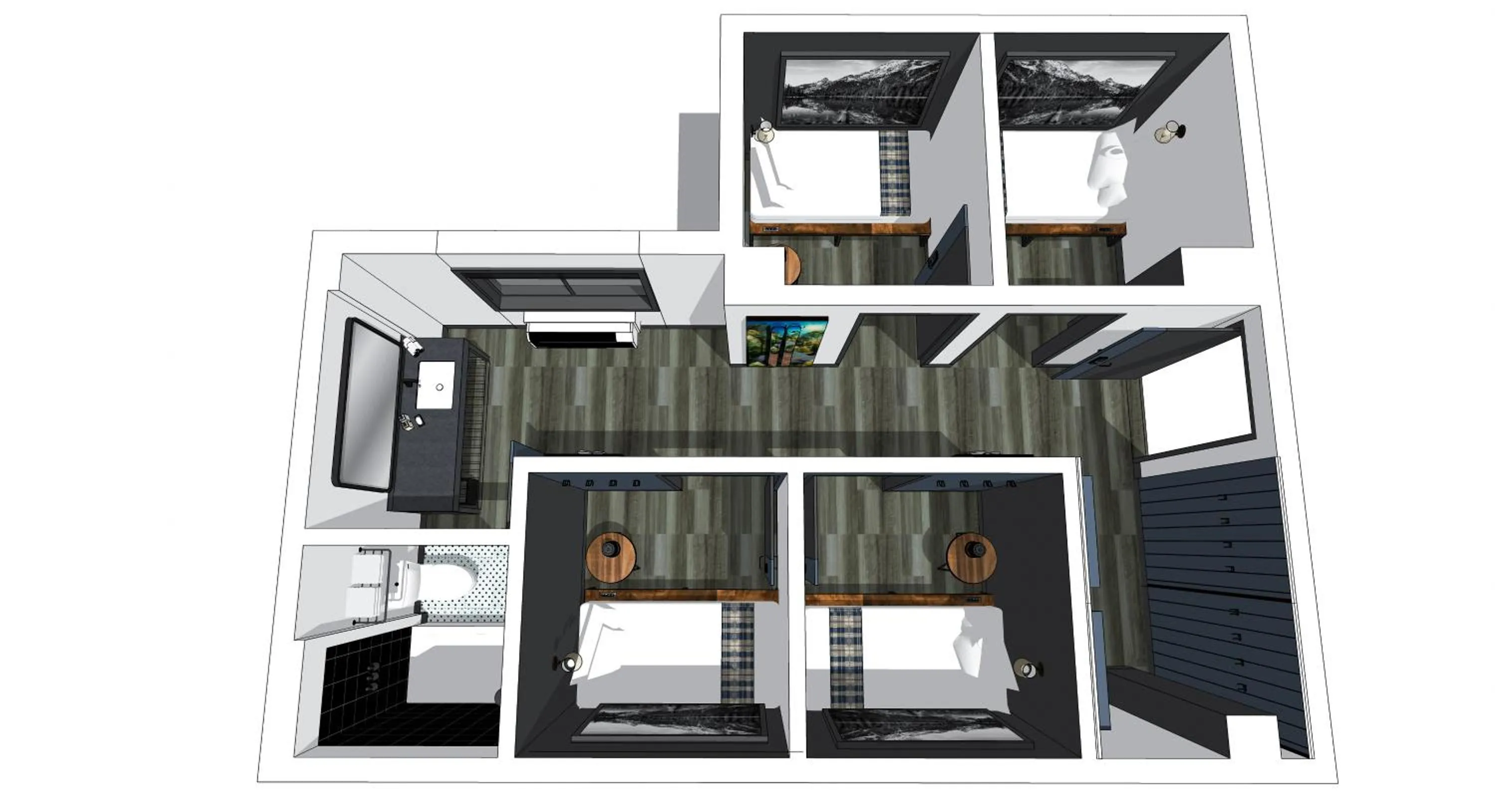 Bathroom in Gravity Haus