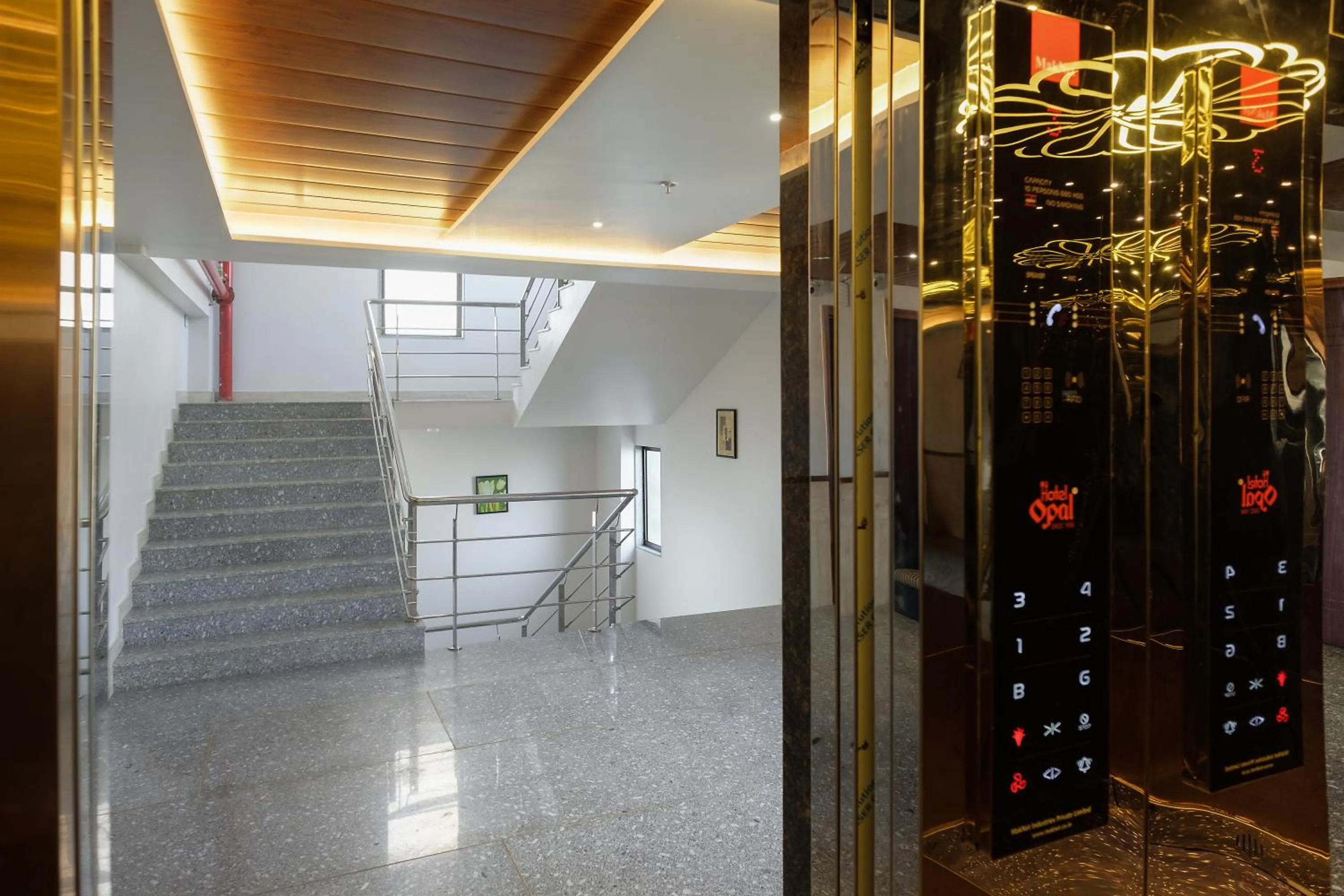 elevator in Hotel Opal