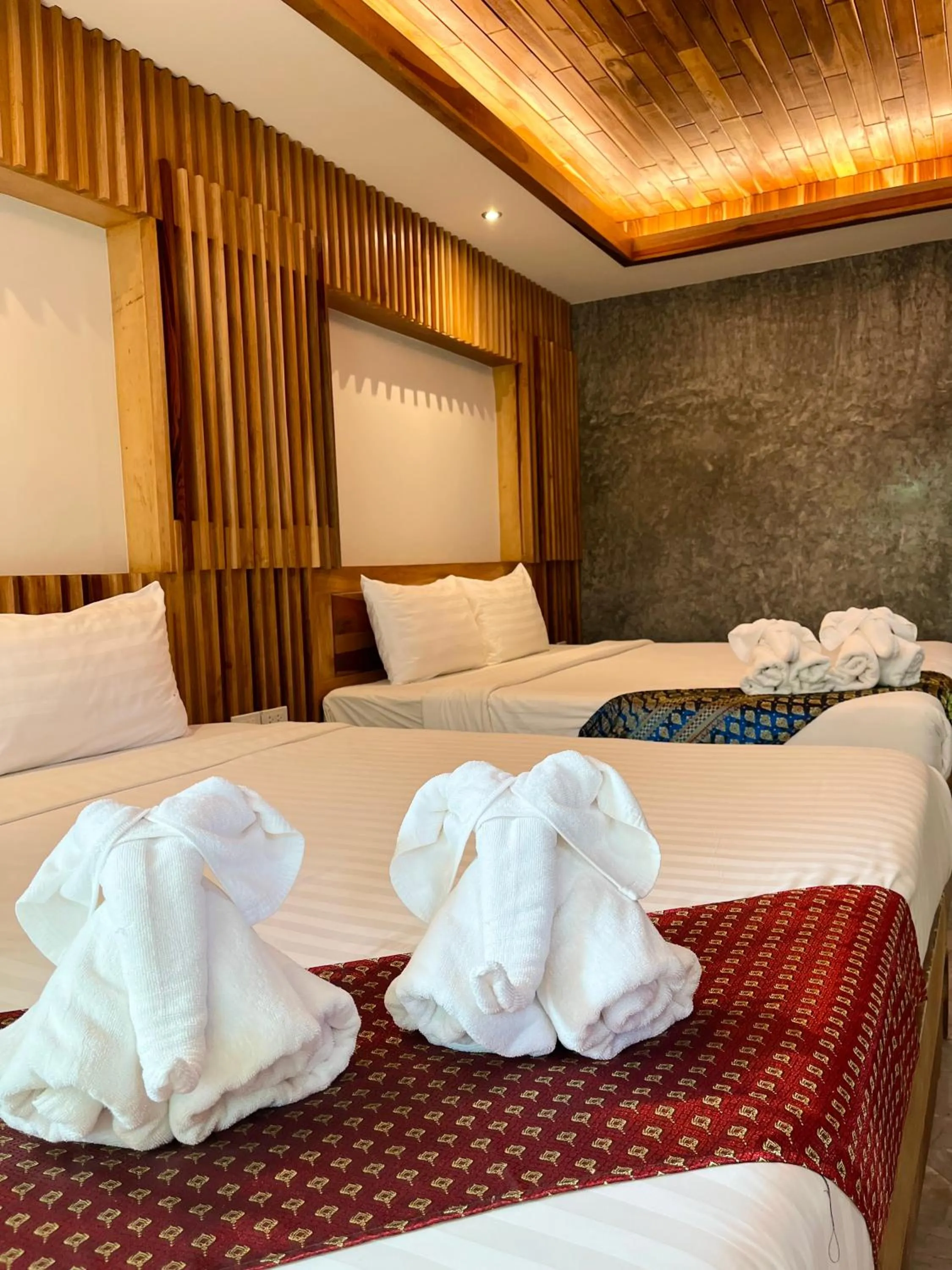 Bed in Krabi Klong Muang Bay Resort