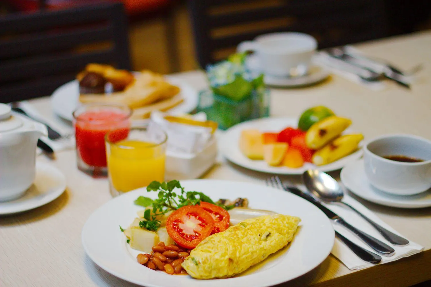 American breakfast in Swiss-Belinn Legian