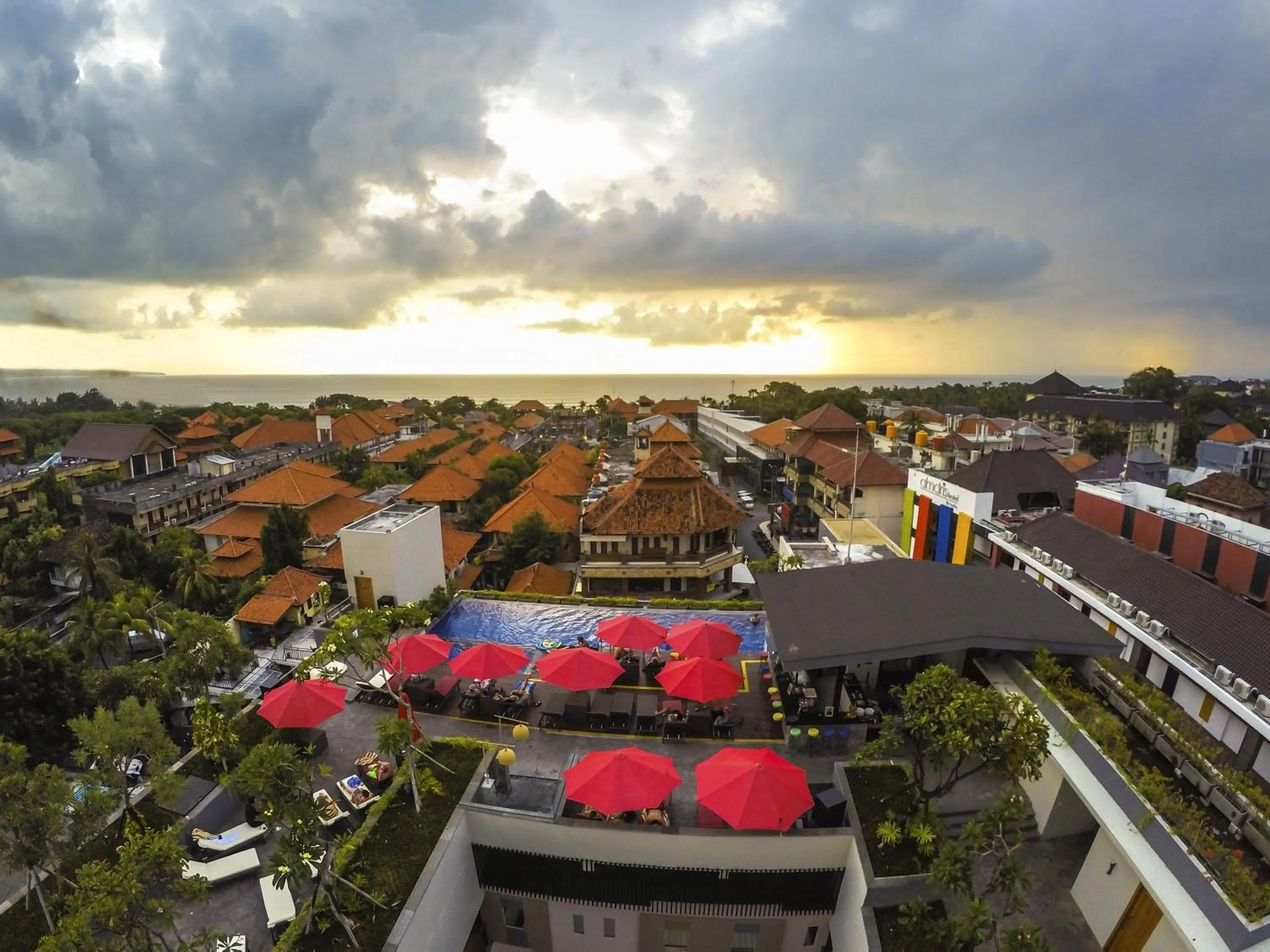 Bird's eye view in Swiss-Belinn Legian