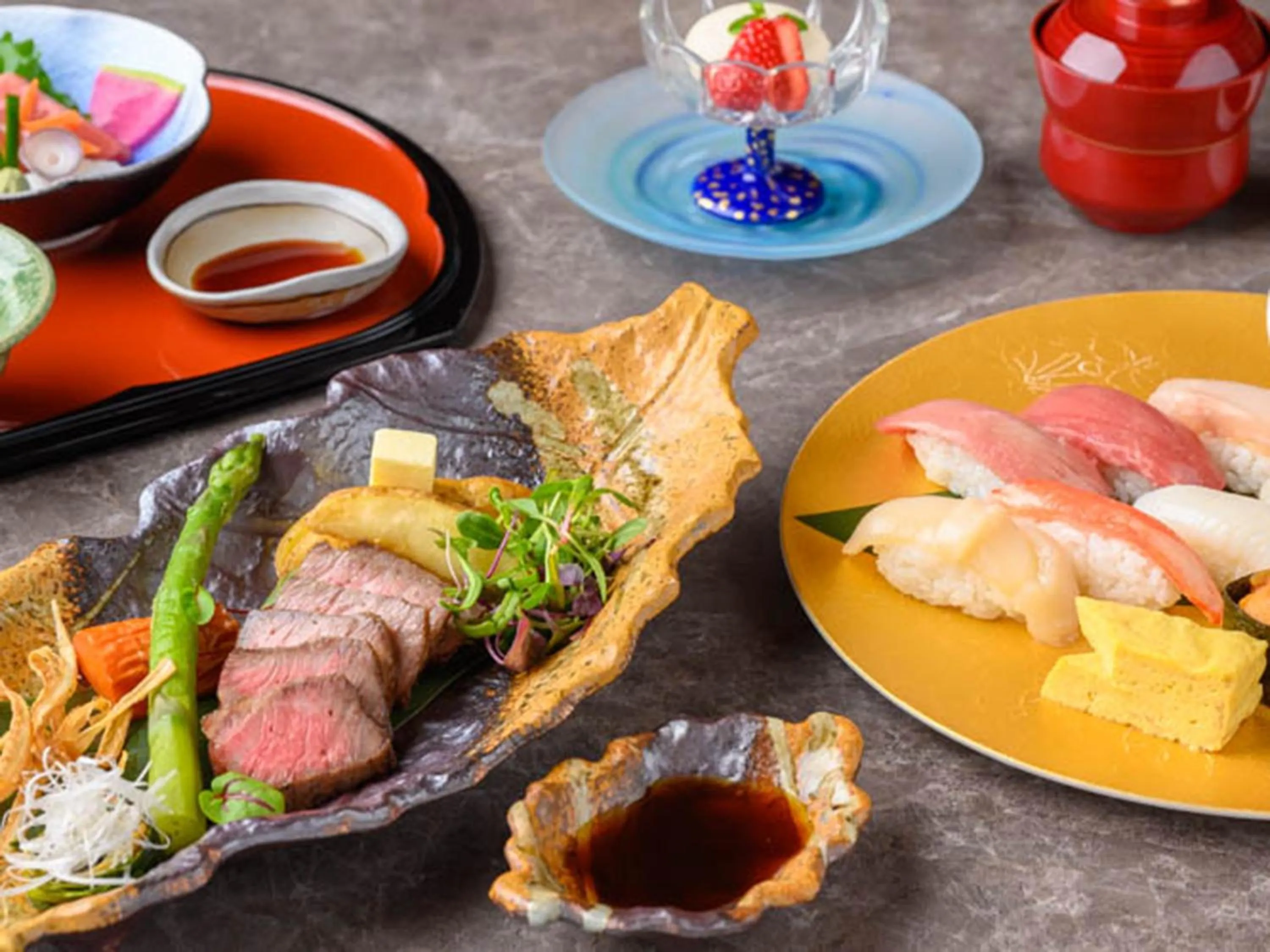 Food in Shin Furano Prince Hotel