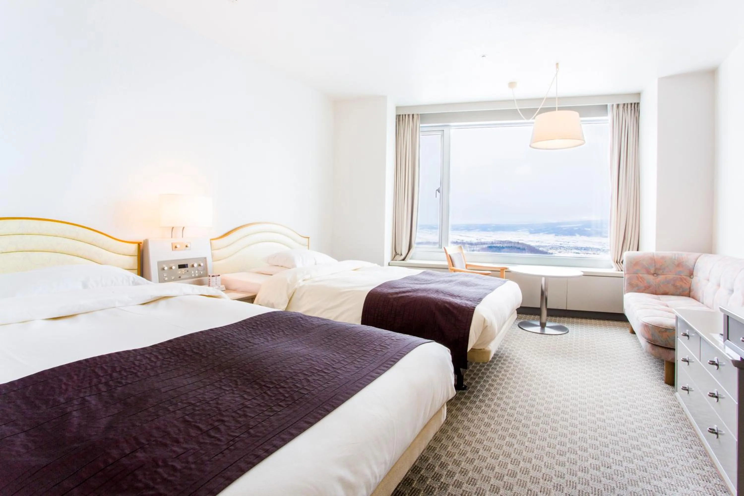 Bedroom, Bed in Shin Furano Prince Hotel