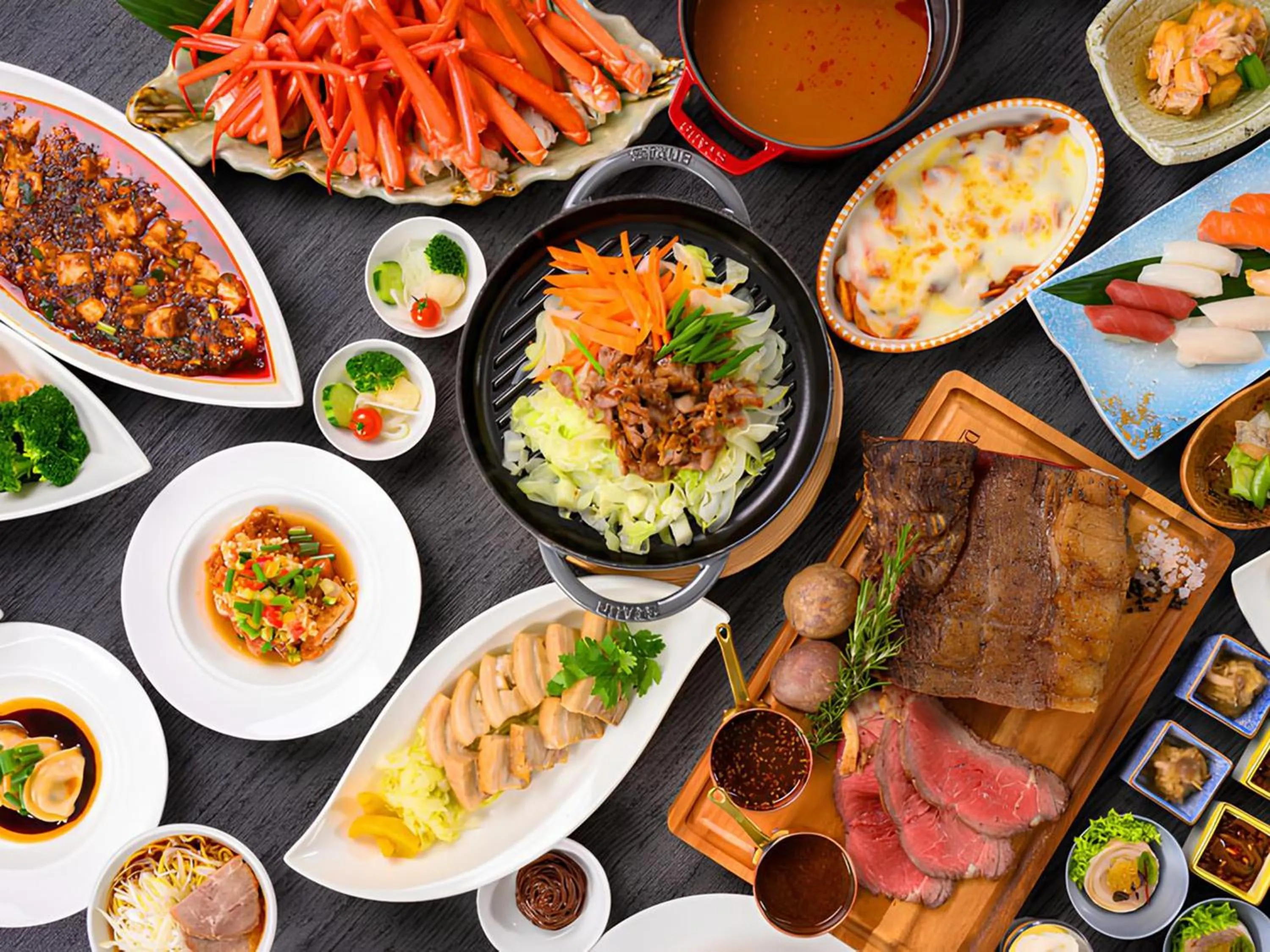 Dinner in Shin Furano Prince Hotel