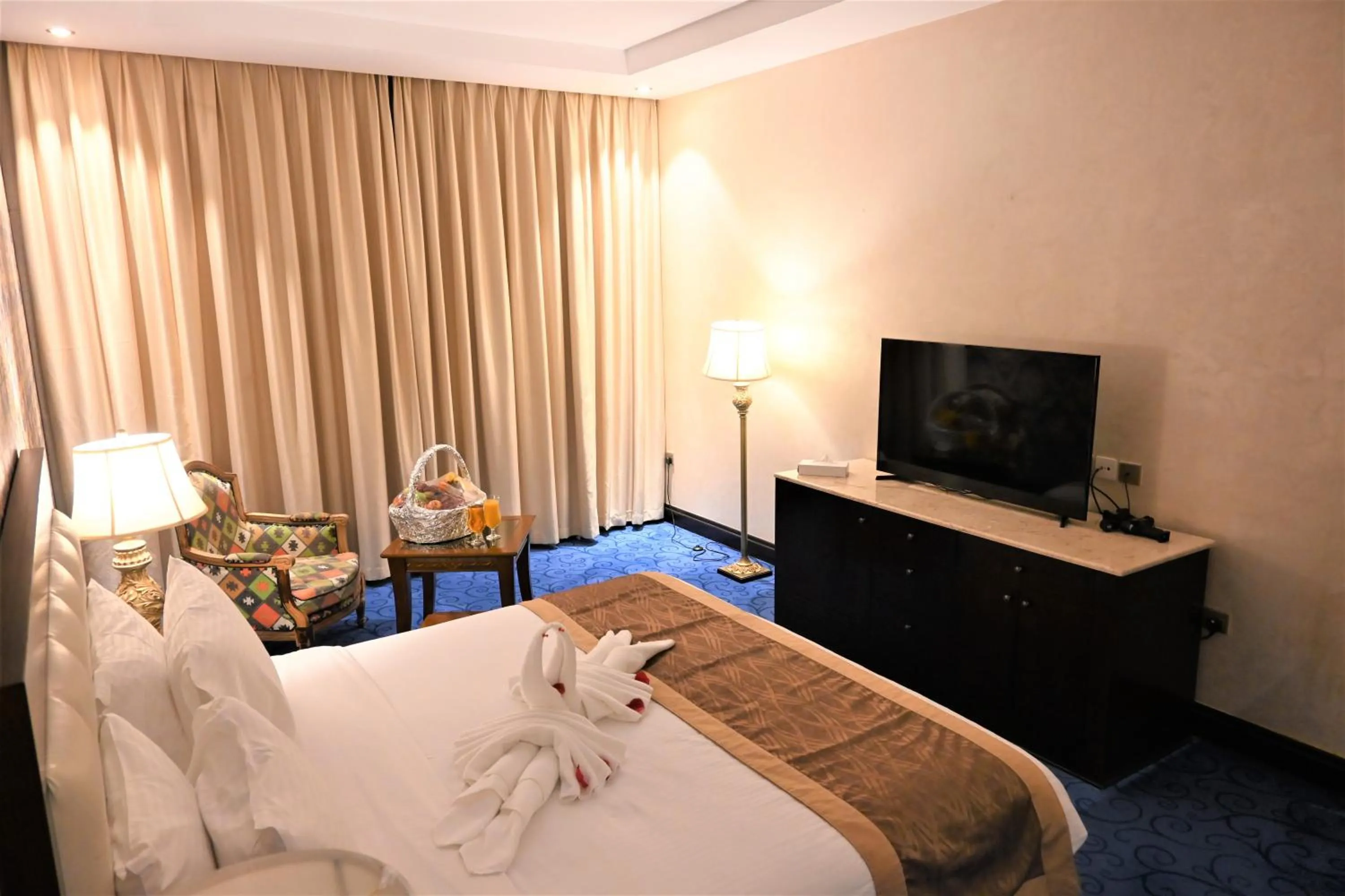 Bed in Crystal Plaza Al Majaz Hotel
