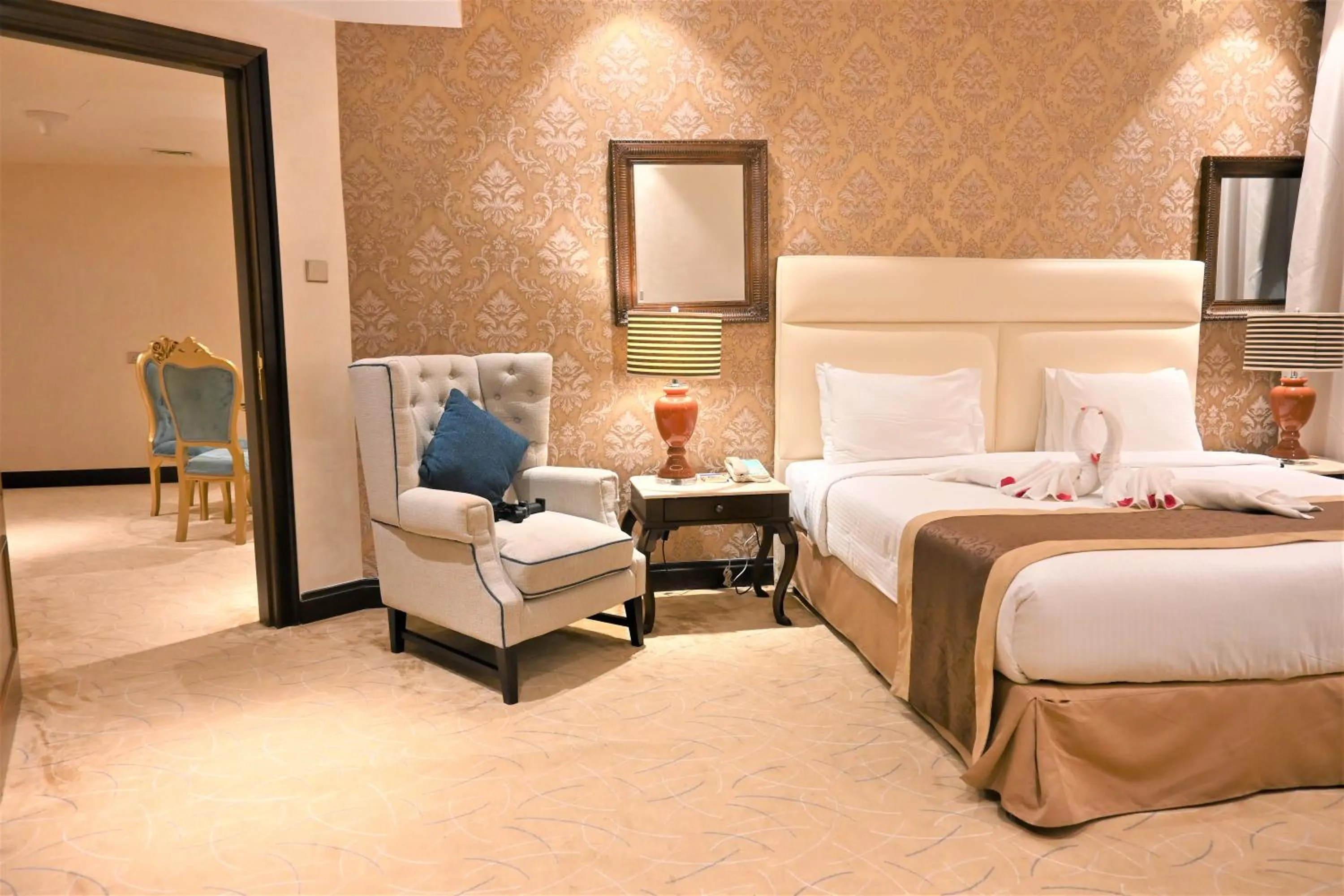 Bed in Crystal Plaza Al Majaz Hotel