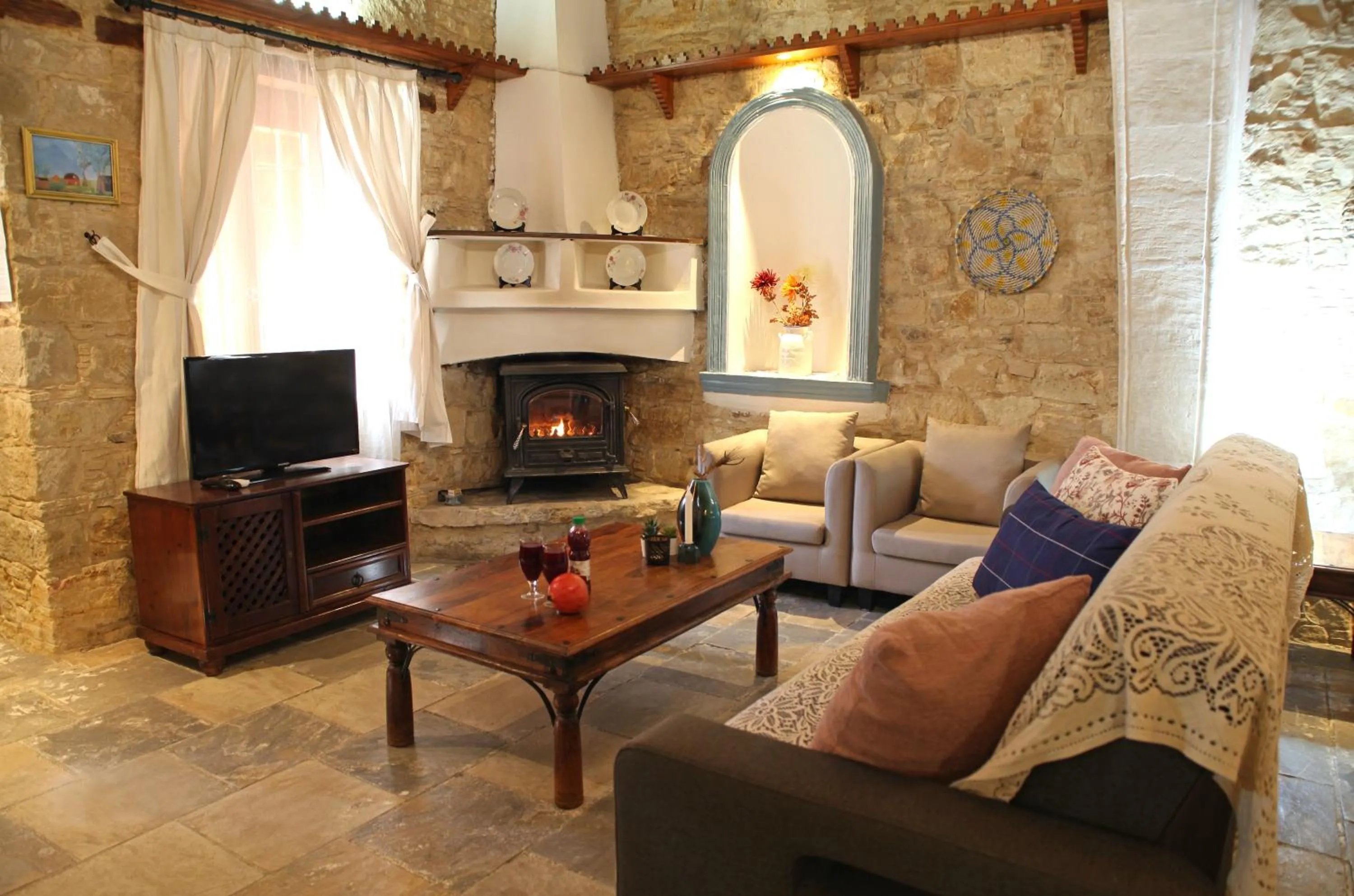 Seating area in Agrovino Lofou