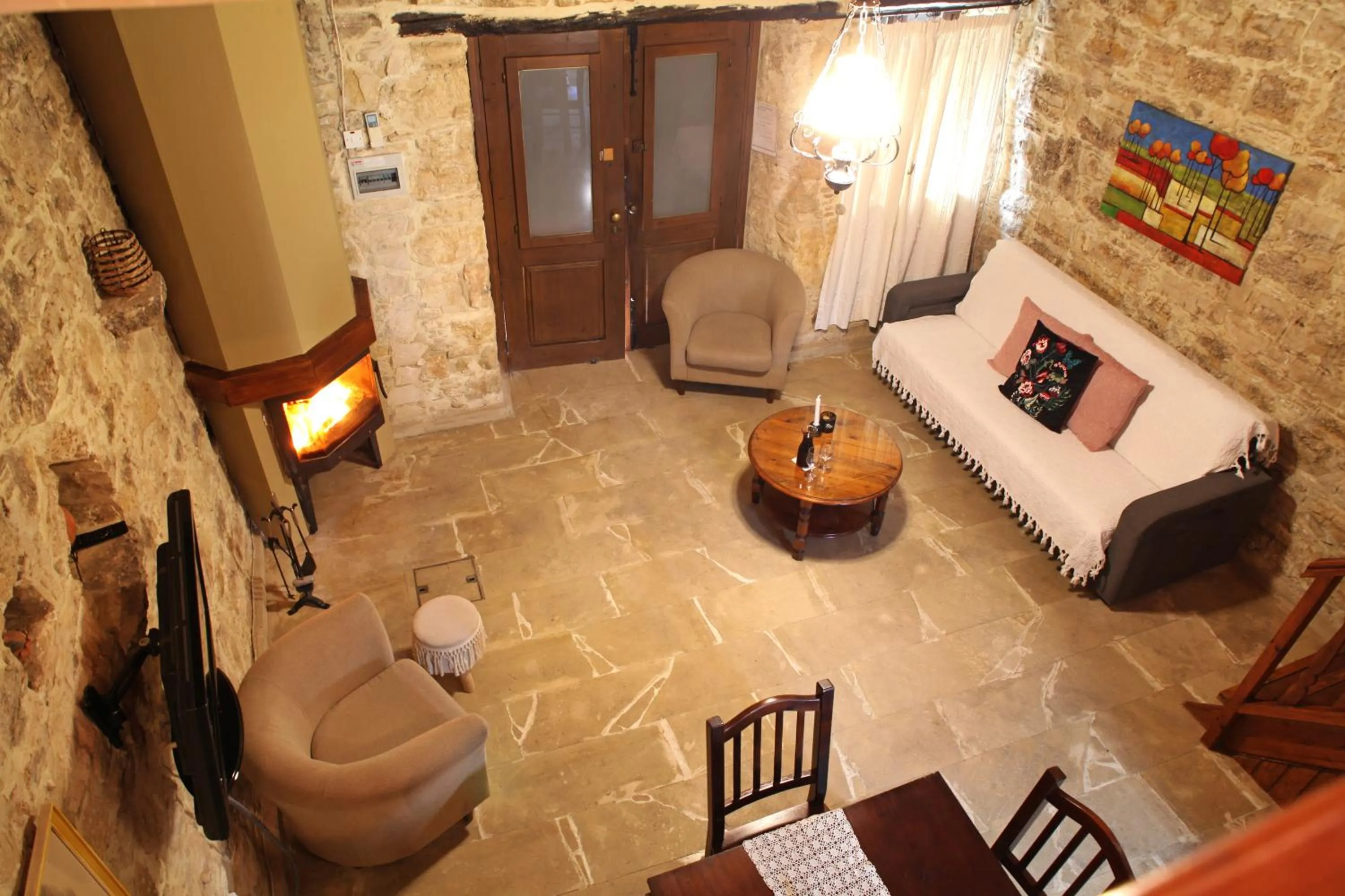 Bed in Agrovino Lofou