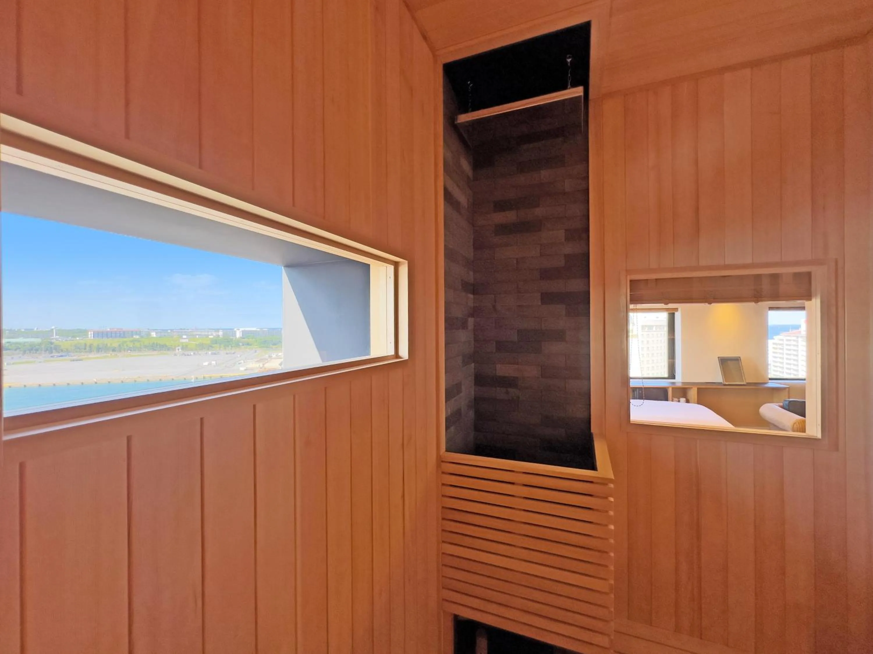 Sauna in hotel androoms Naha Port